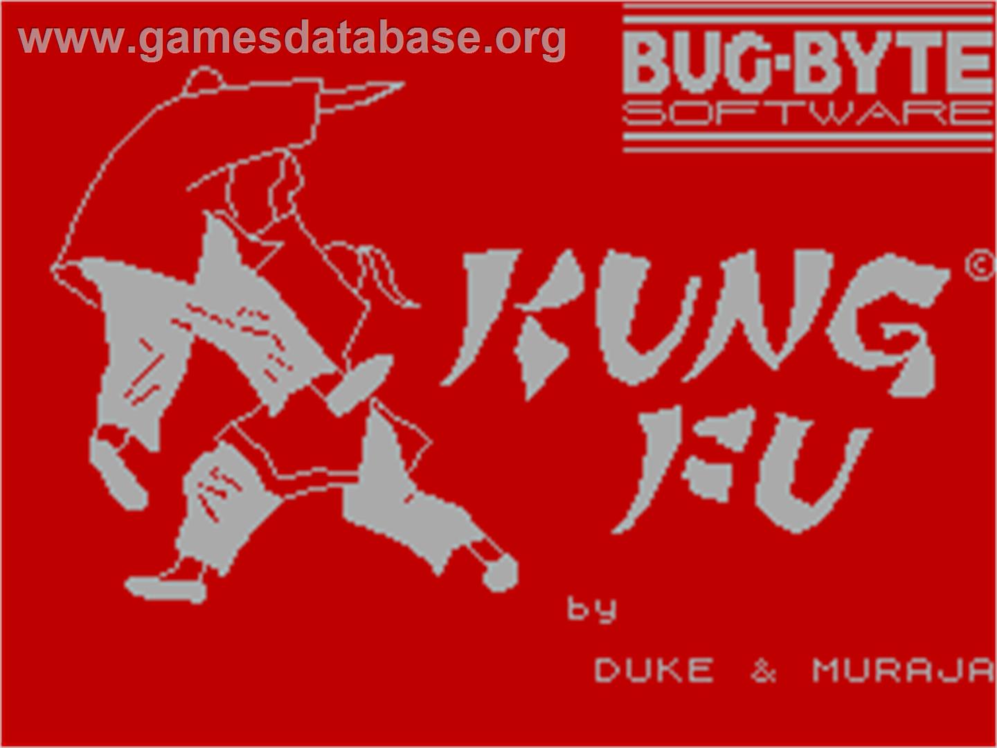 Kung Fu - Sinclair ZX Spectrum - Artwork - Title Screen