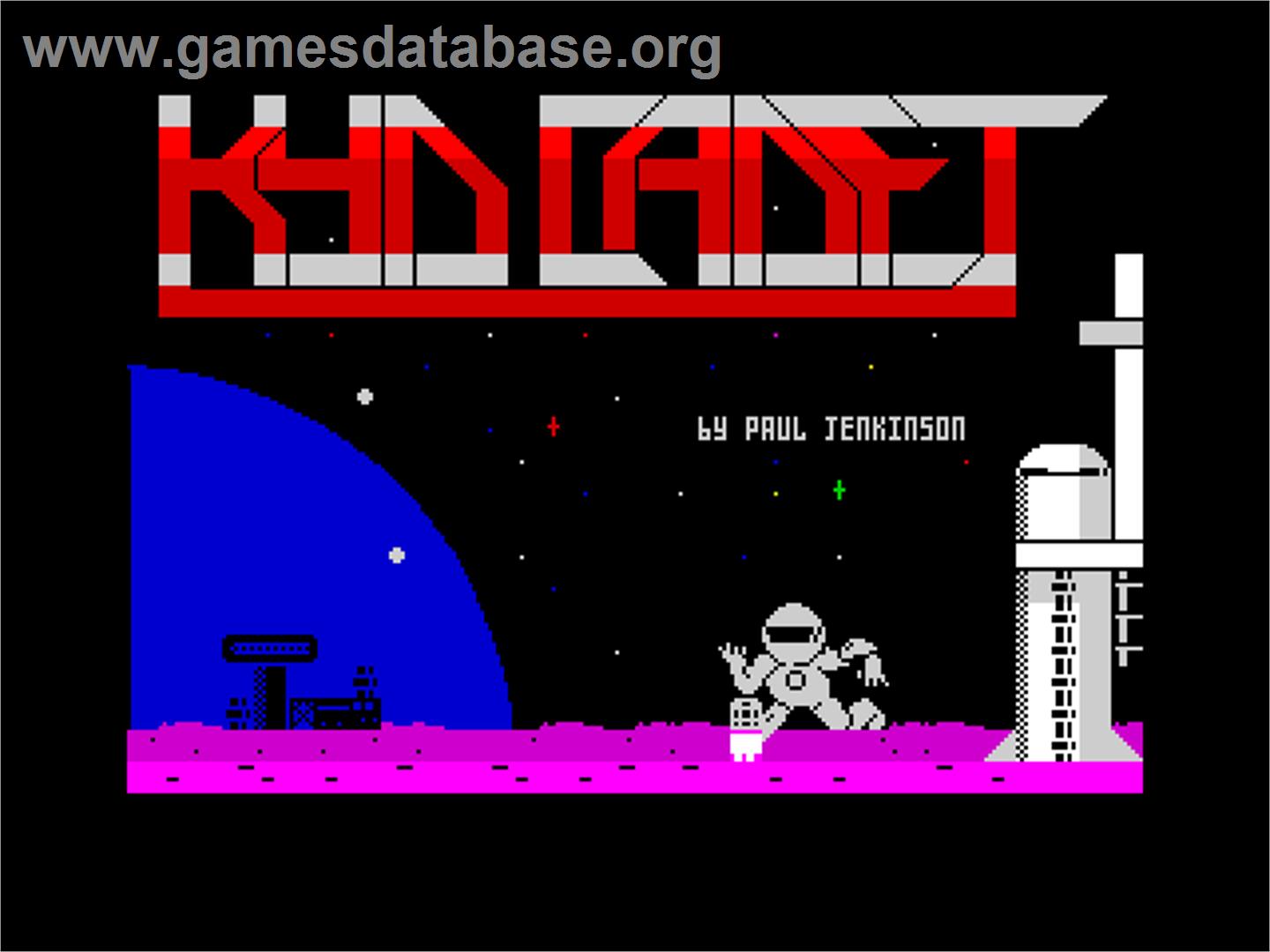 Kyd Cadet - Sinclair ZX Spectrum - Artwork - Title Screen
