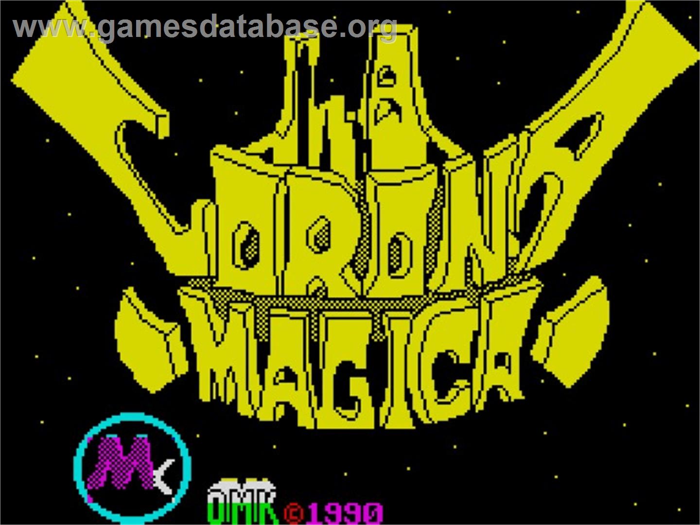 La Corona Mágica - Sinclair ZX Spectrum - Artwork - Title Screen