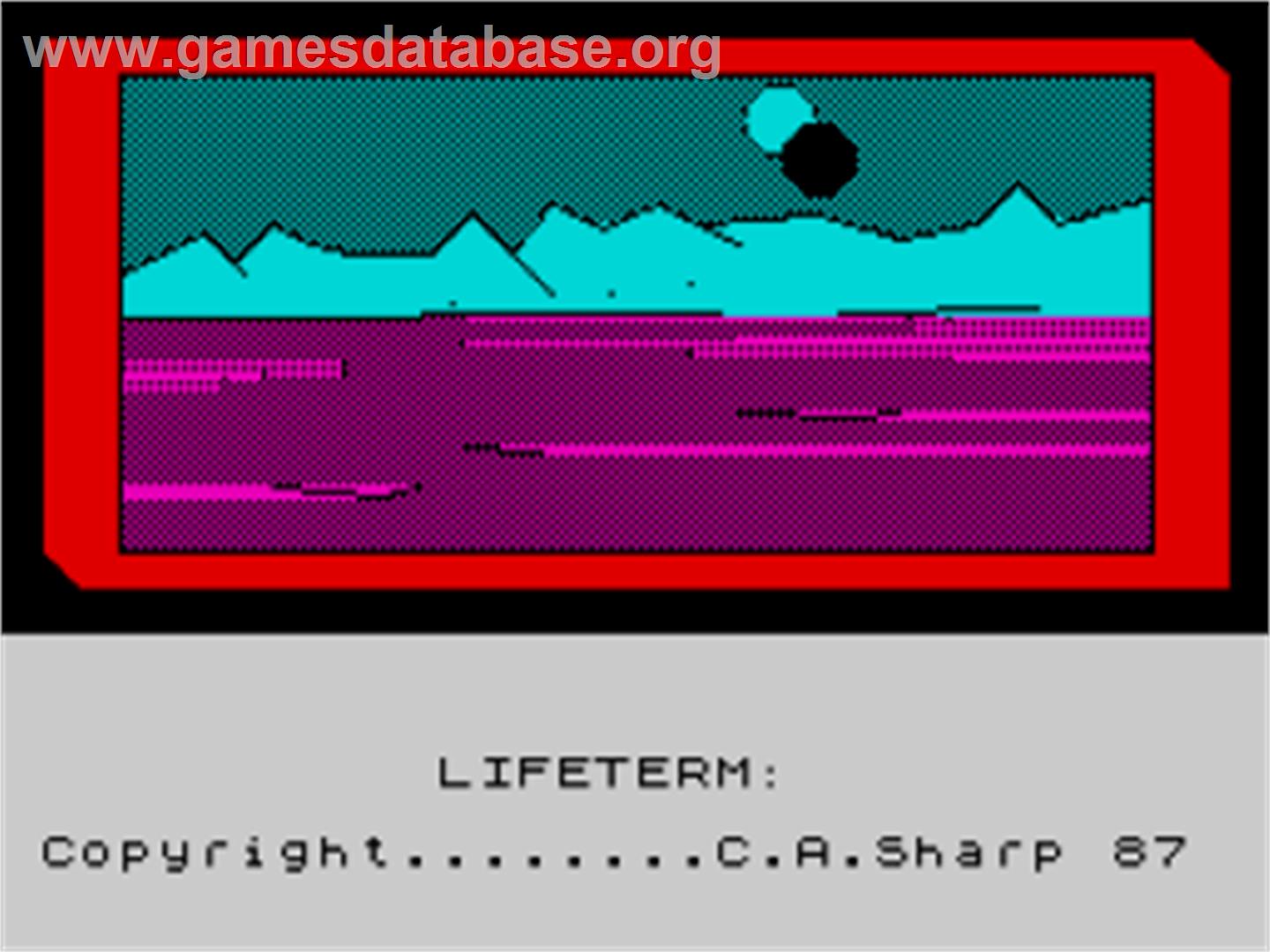 Life-term - Sinclair ZX Spectrum - Artwork - Title Screen