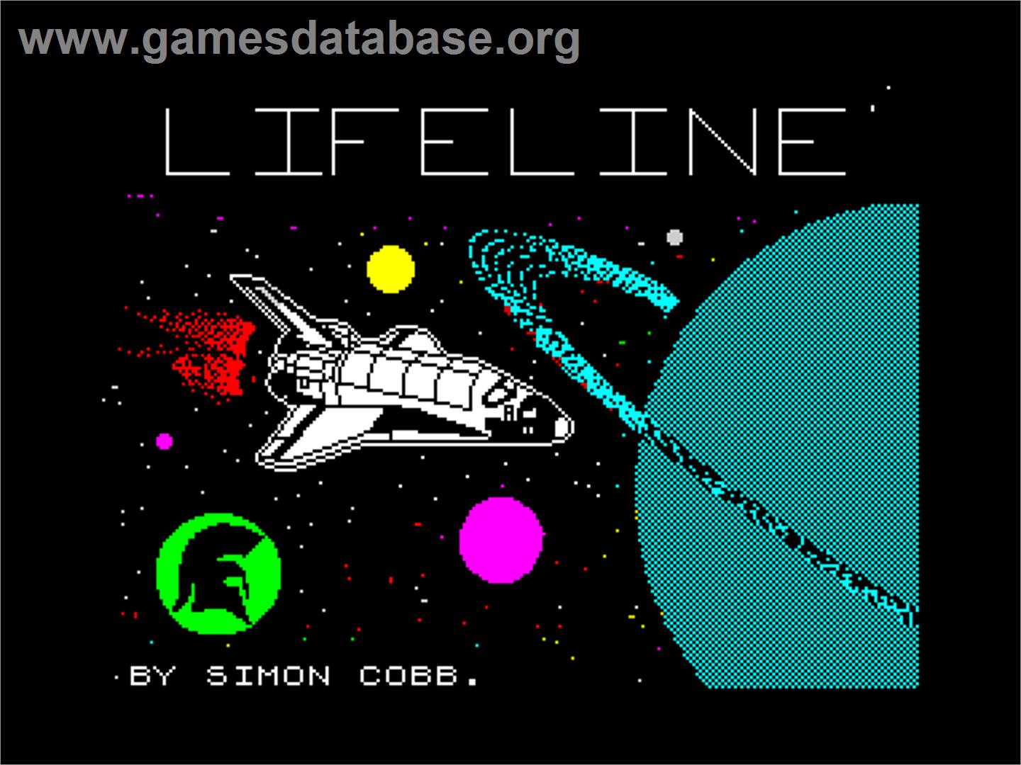 Lifeline - Sinclair ZX Spectrum - Artwork - Title Screen