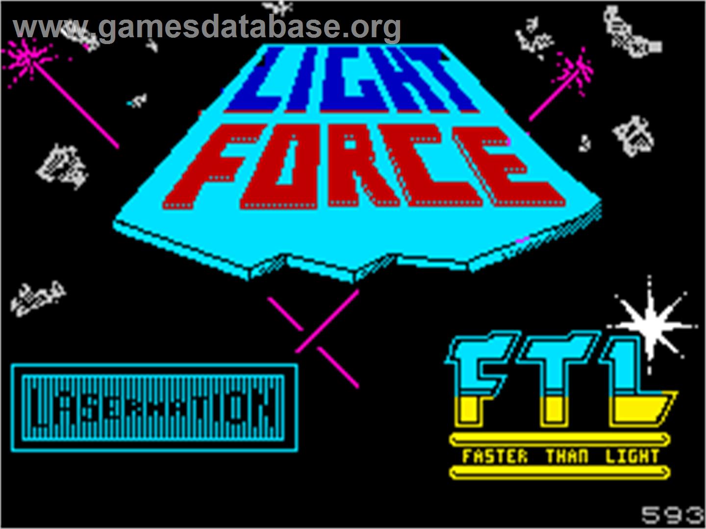 Lightforce - Sinclair ZX Spectrum - Artwork - Title Screen