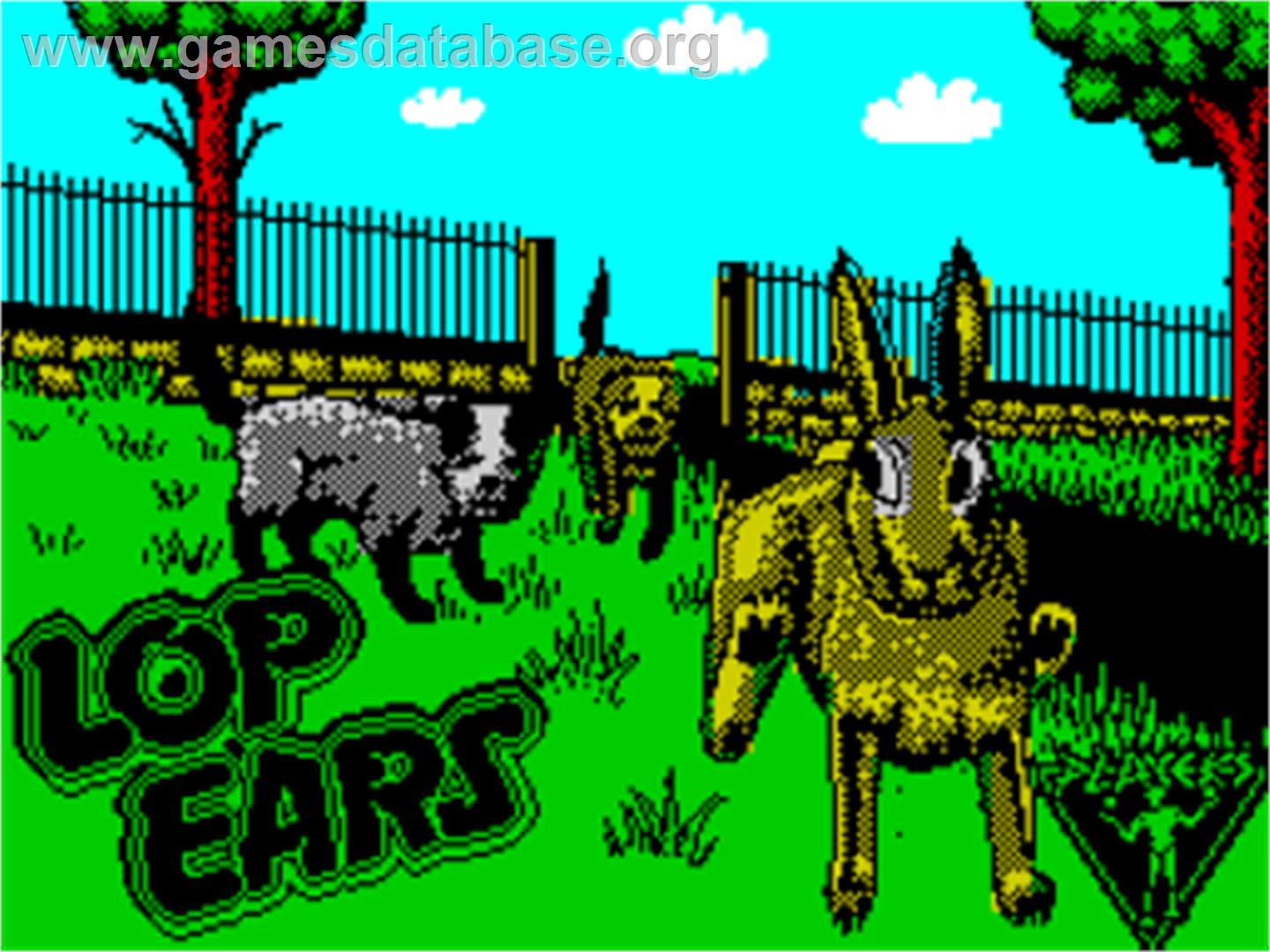 Lop Ears - Sinclair ZX Spectrum - Artwork - Title Screen