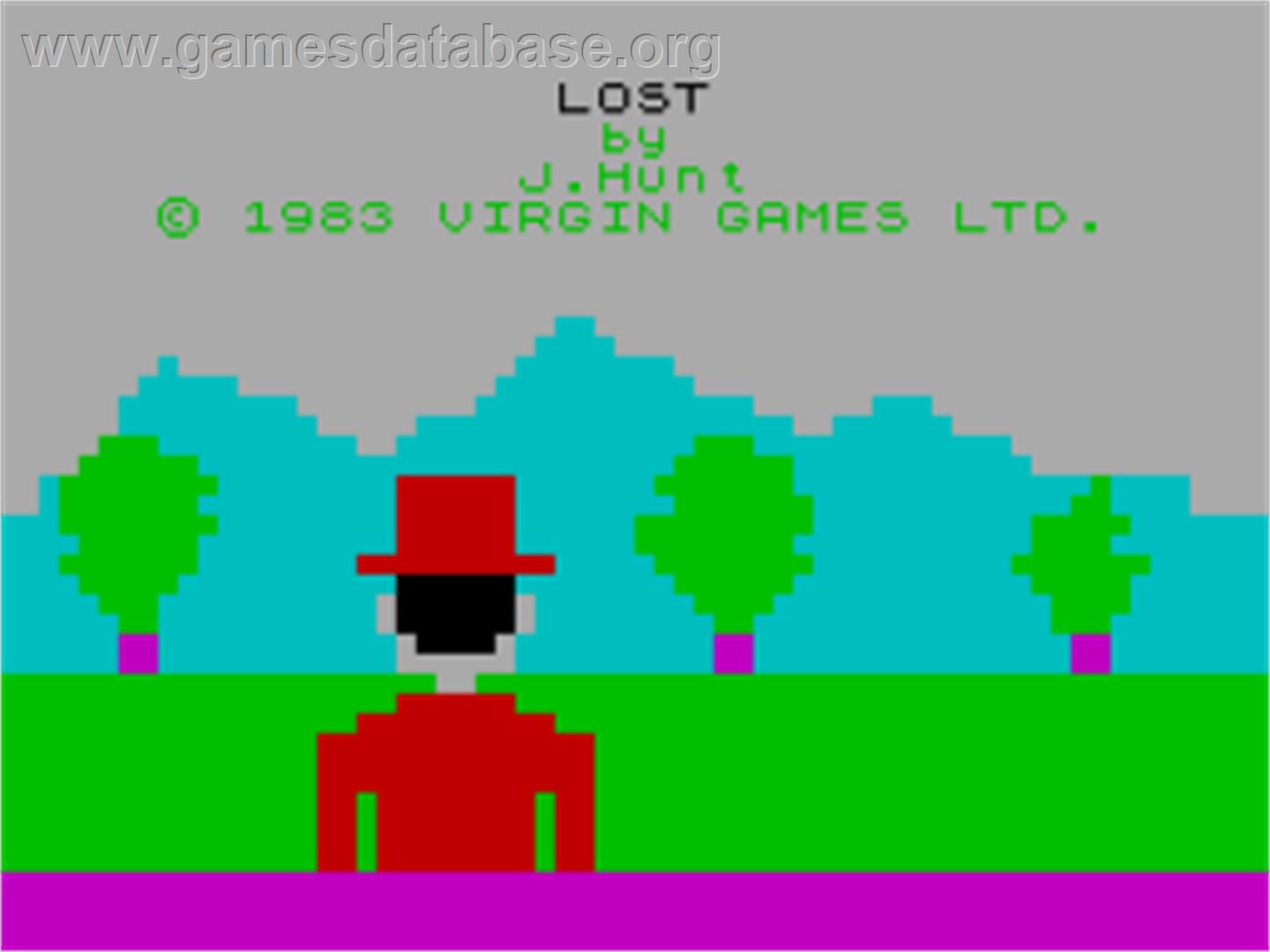 Lost - Sinclair ZX Spectrum - Artwork - Title Screen