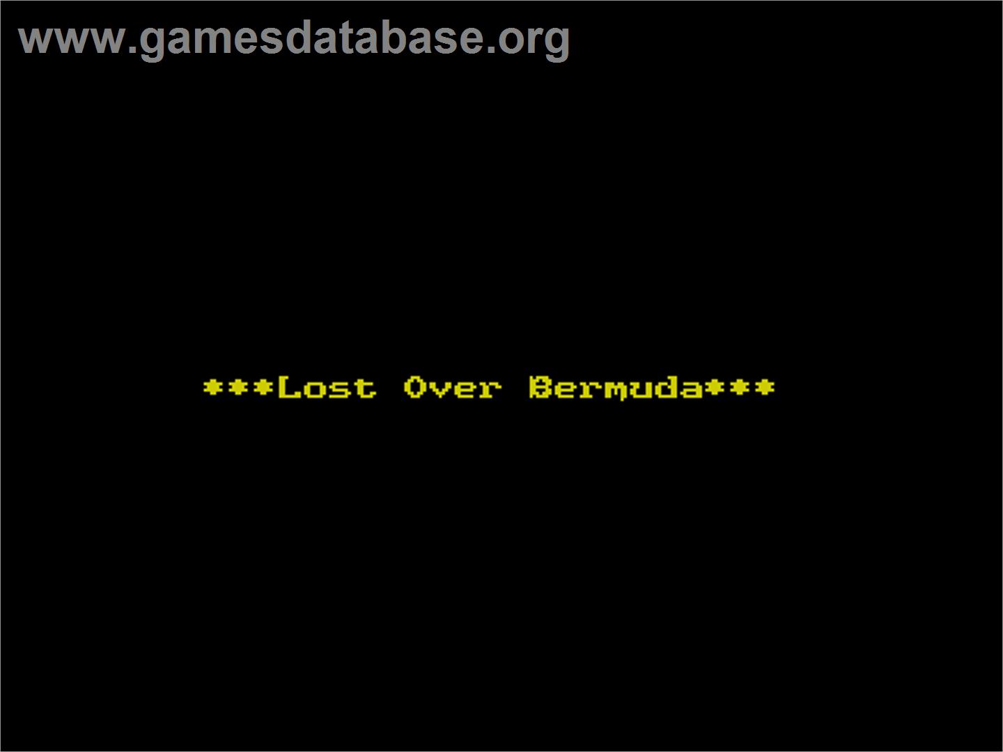 Lost Over Bermuda - Sinclair ZX Spectrum - Artwork - Title Screen