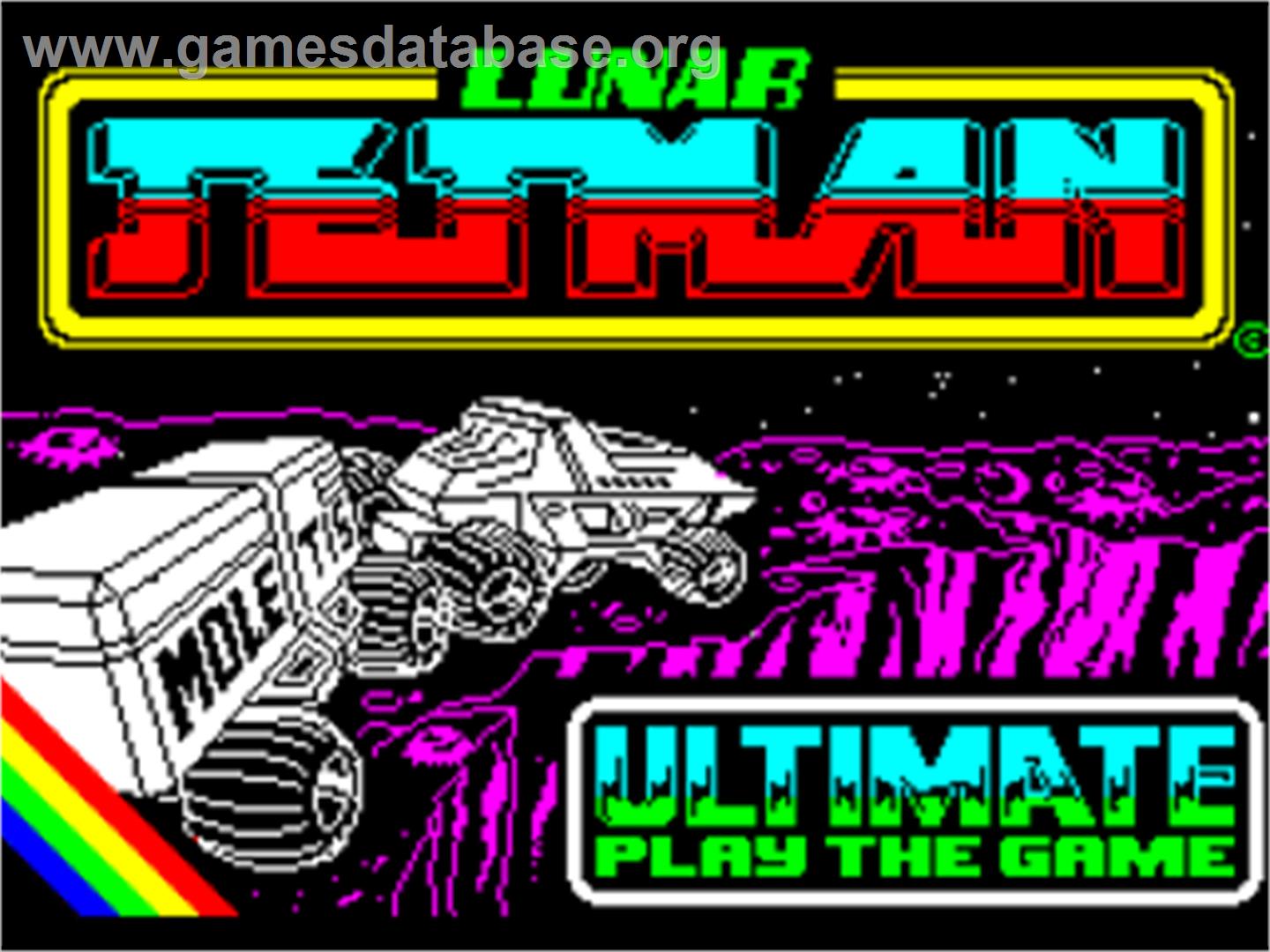 Lunar Jetman - Sinclair ZX Spectrum - Artwork - Title Screen