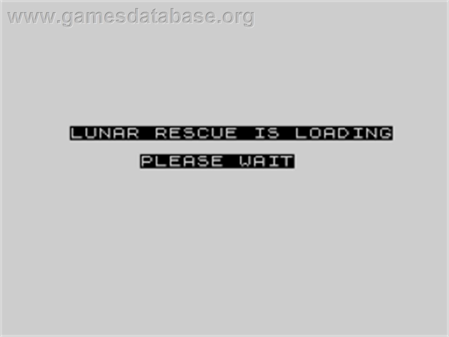 Lunar Rescue - Sinclair ZX Spectrum - Artwork - Title Screen