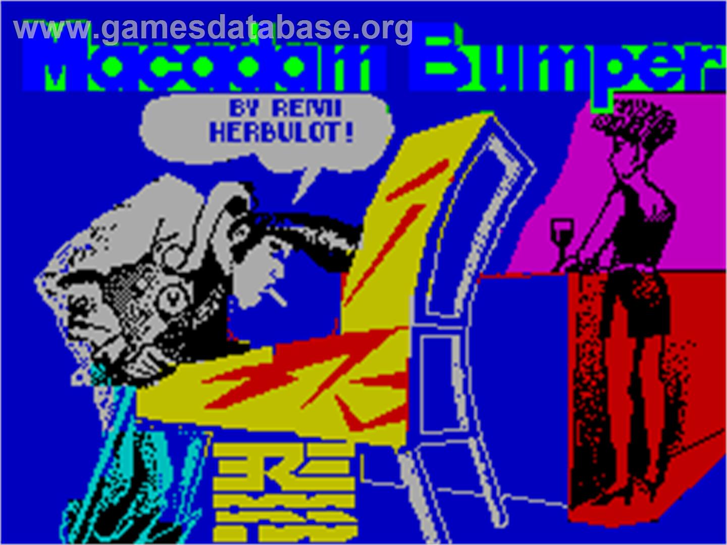 Macadam Bumper - Sinclair ZX Spectrum - Artwork - Title Screen
