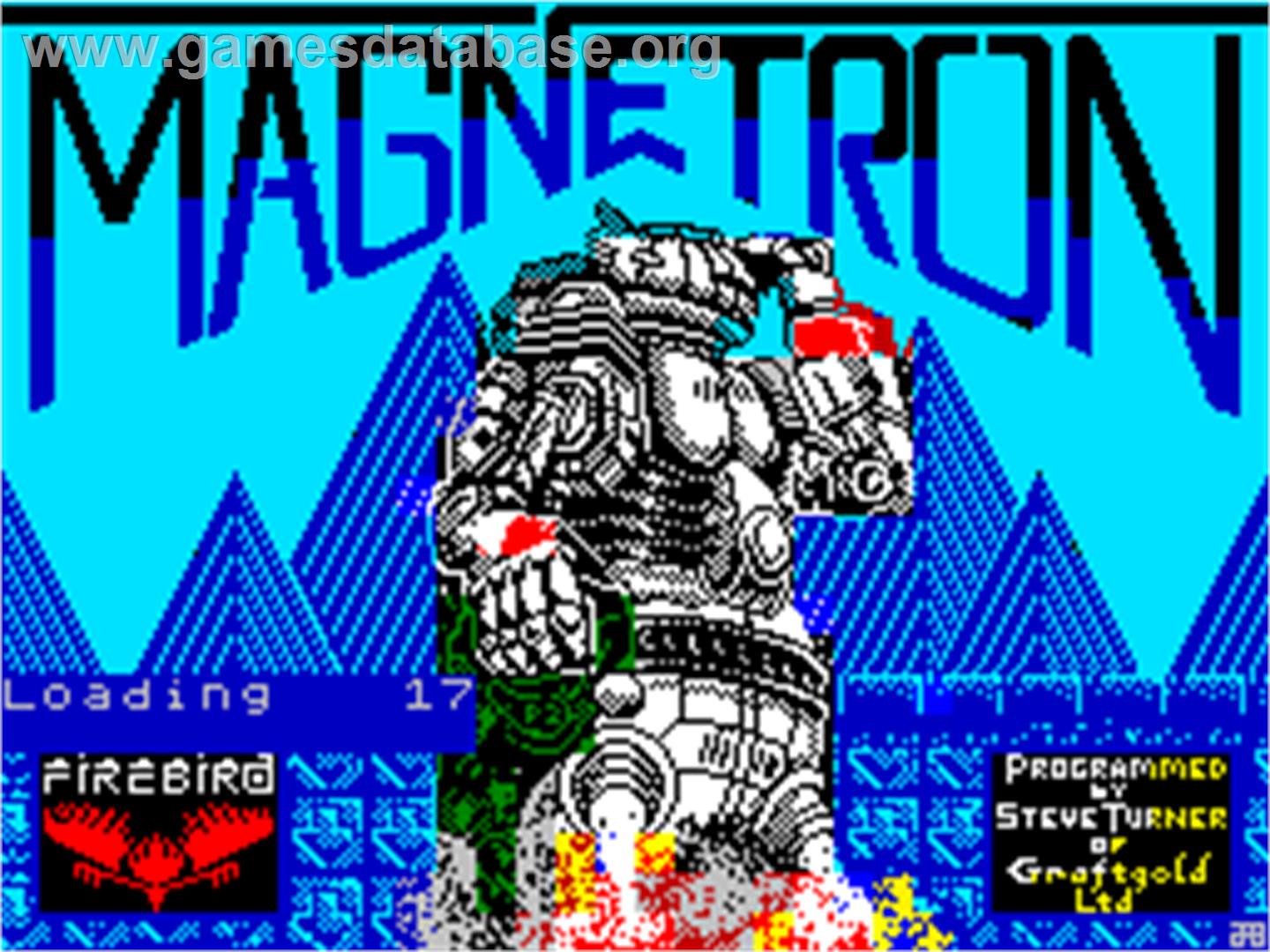 Magnetron - Sinclair ZX Spectrum - Artwork - Title Screen