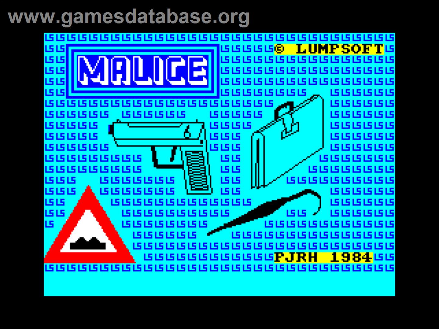 Malice In Wonderland - Sinclair ZX Spectrum - Artwork - Title Screen