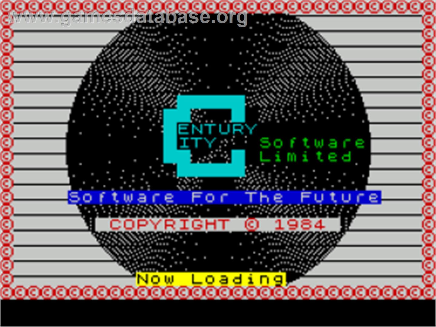 Man Trap - Sinclair ZX Spectrum - Artwork - Title Screen