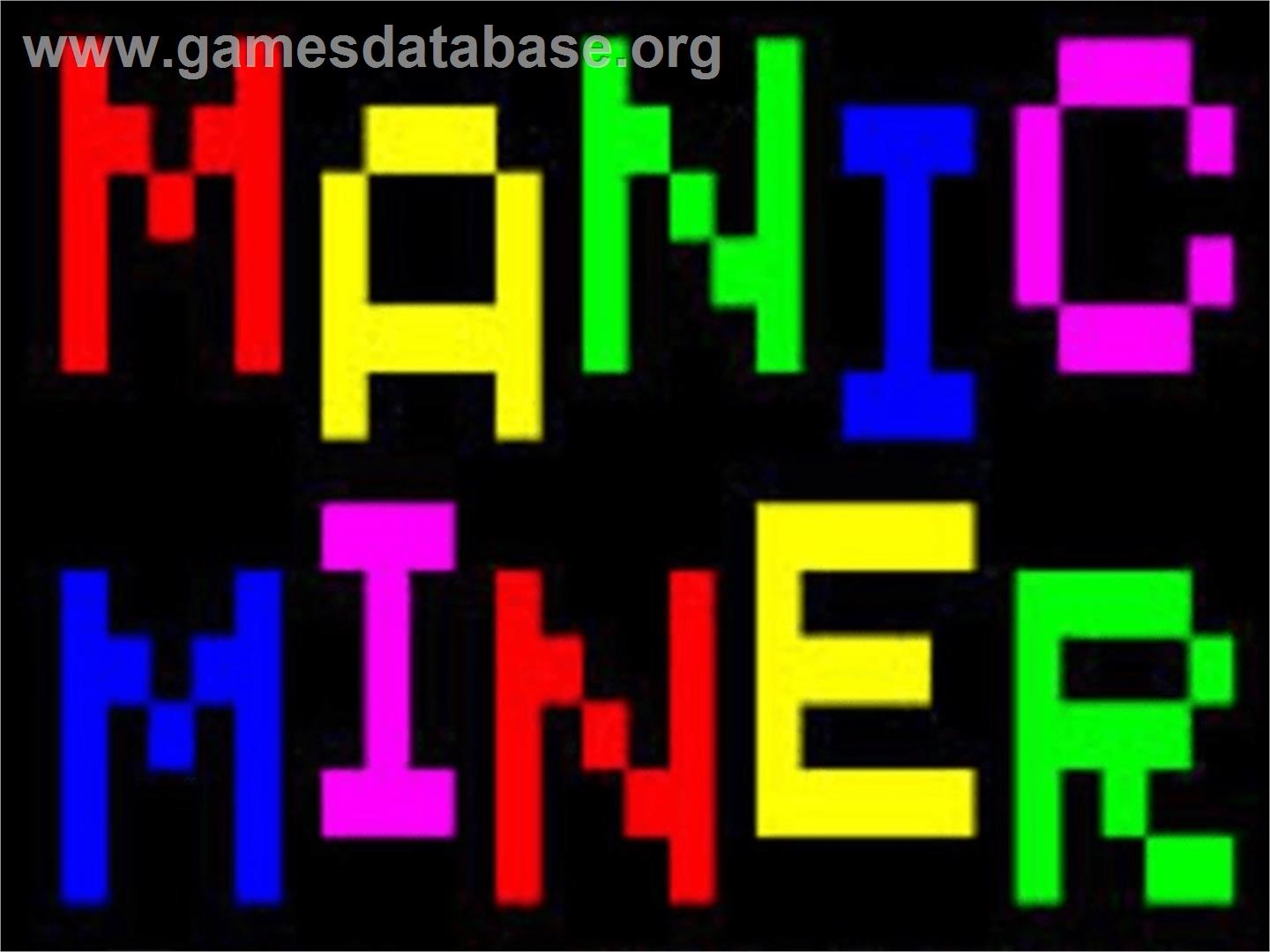 Manic Miner - Sinclair ZX Spectrum - Artwork - Title Screen