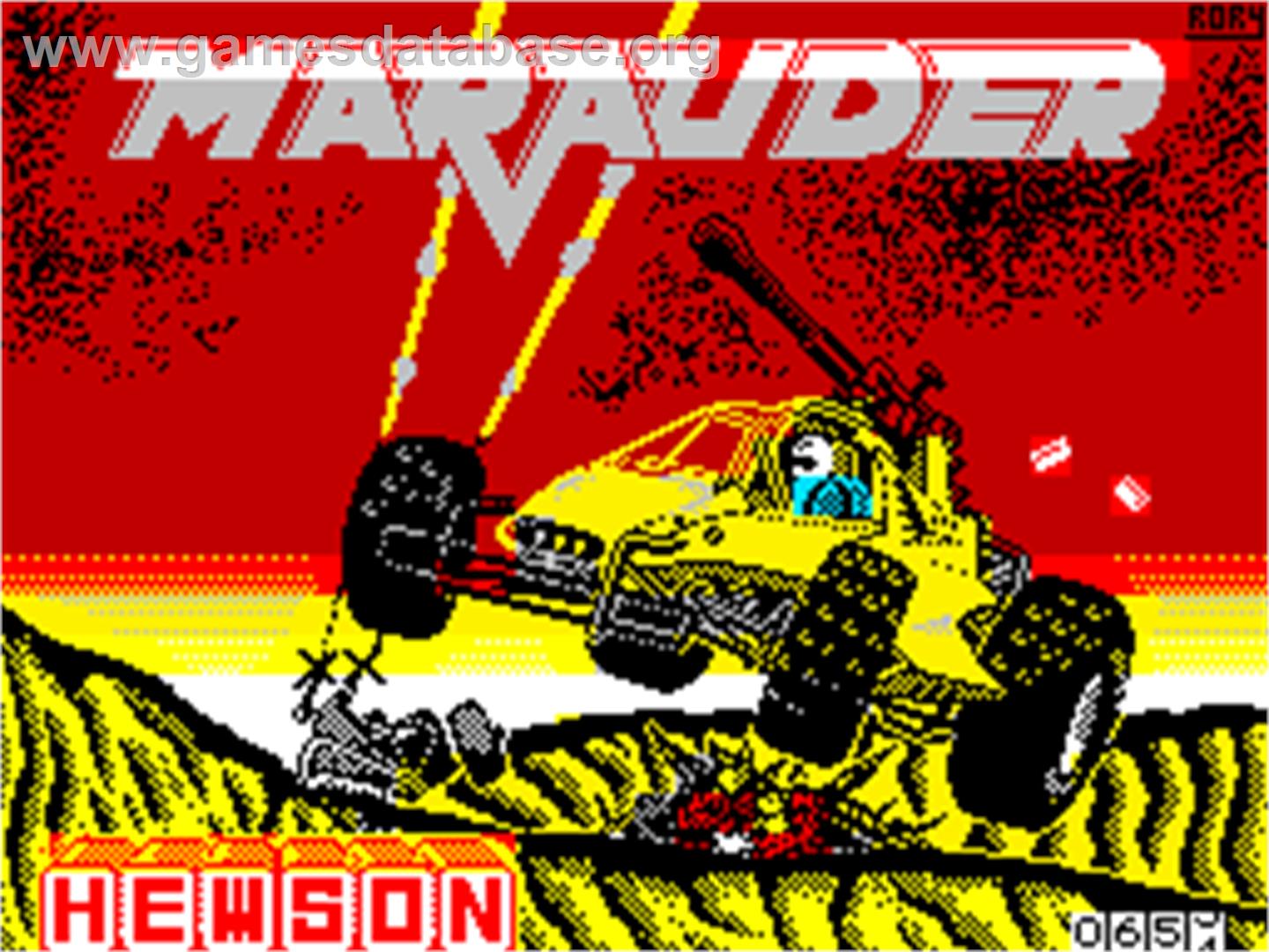 Marauder - Sinclair ZX Spectrum - Artwork - Title Screen