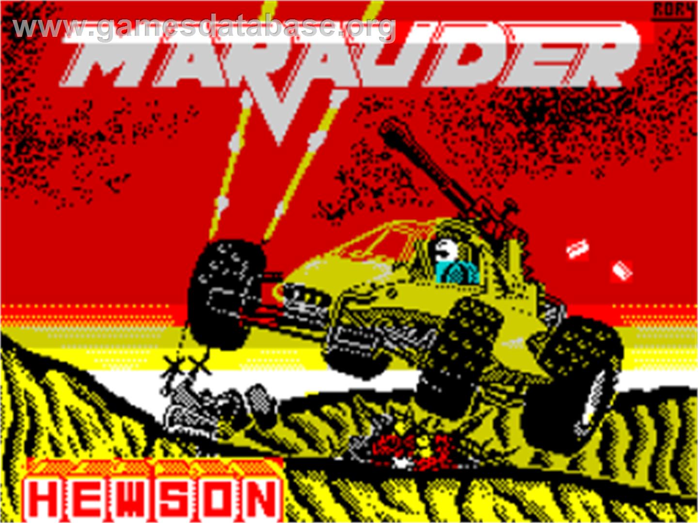 Marauder - Sinclair ZX Spectrum - Artwork - Title Screen