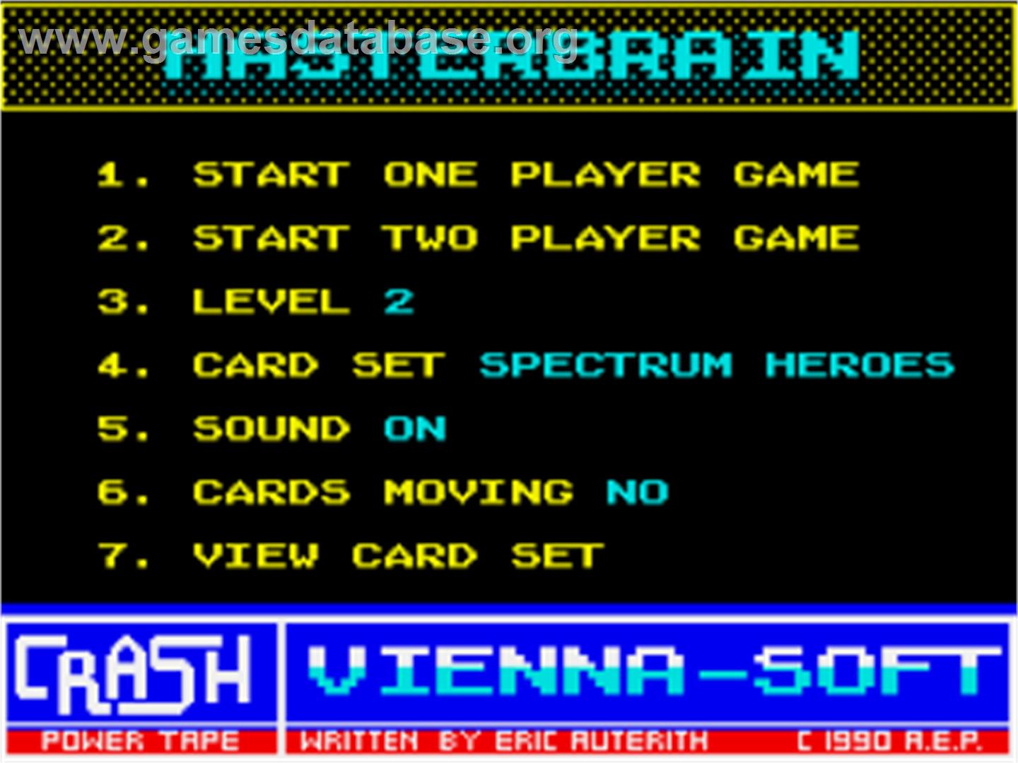 Master Brain - Sinclair ZX Spectrum - Artwork - Title Screen