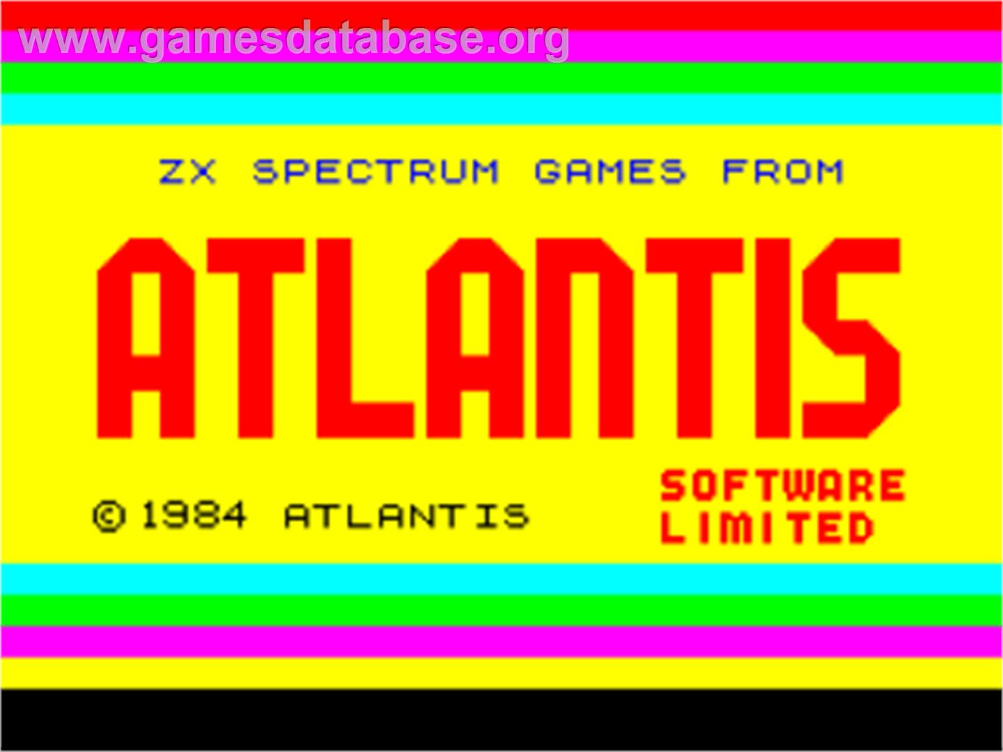 Master Mariner - Sinclair ZX Spectrum - Artwork - Title Screen