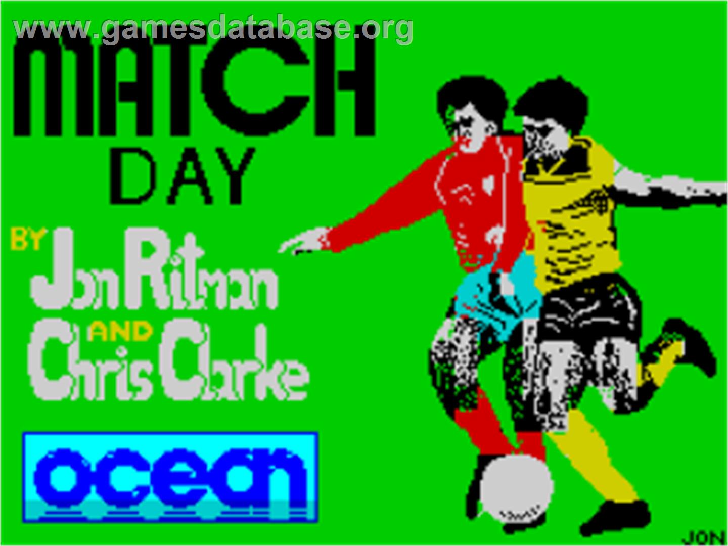 Match Day - Sinclair ZX Spectrum - Artwork - Title Screen