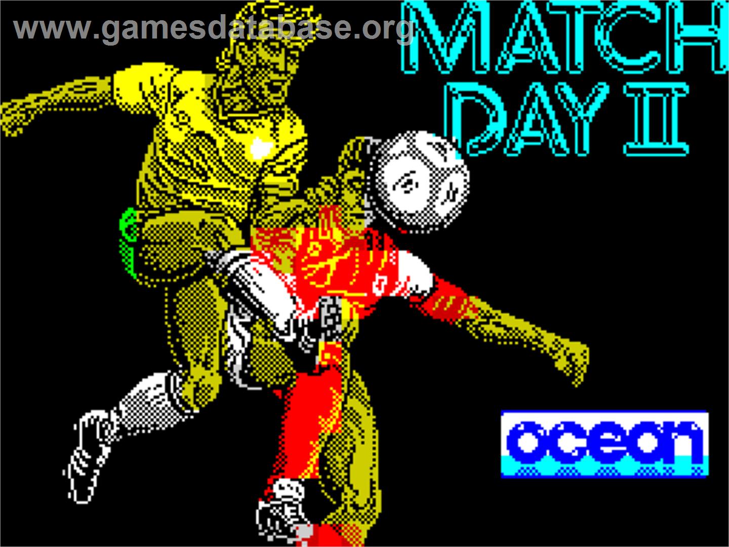 Match Day 2 - Sinclair ZX Spectrum - Artwork - Title Screen