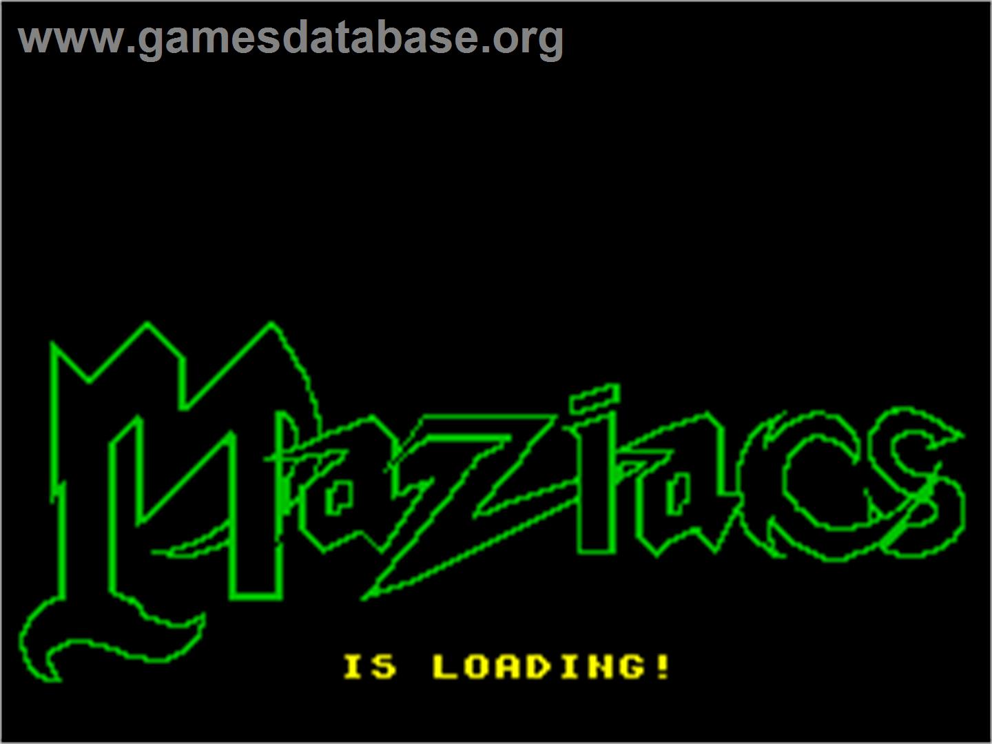 Maziacs - Sinclair ZX Spectrum - Artwork - Title Screen