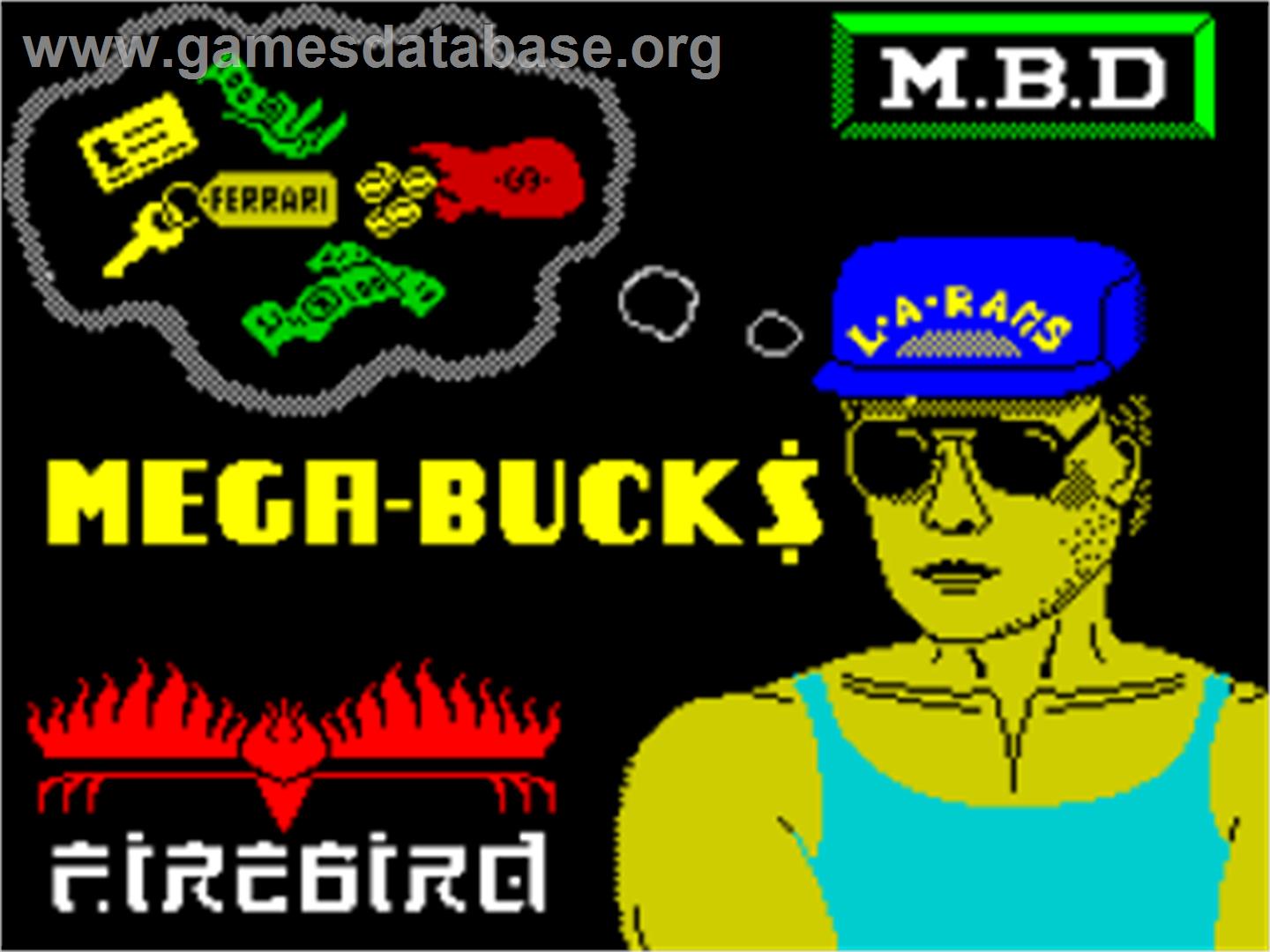 Mega Bucks - Sinclair ZX Spectrum - Artwork - Title Screen