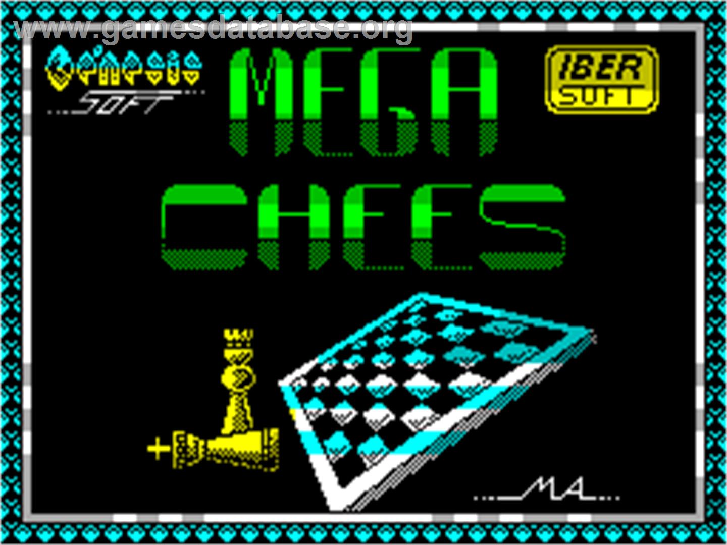 Megachess - Sinclair ZX Spectrum - Artwork - Title Screen