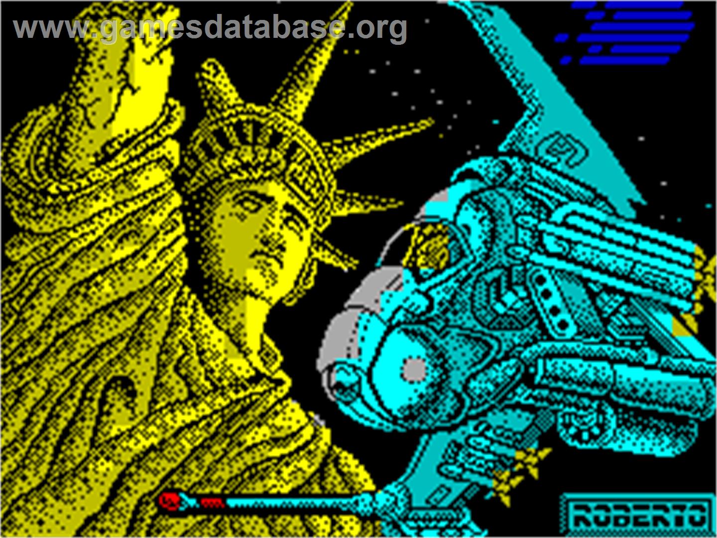 Meganova - Sinclair ZX Spectrum - Artwork - Title Screen