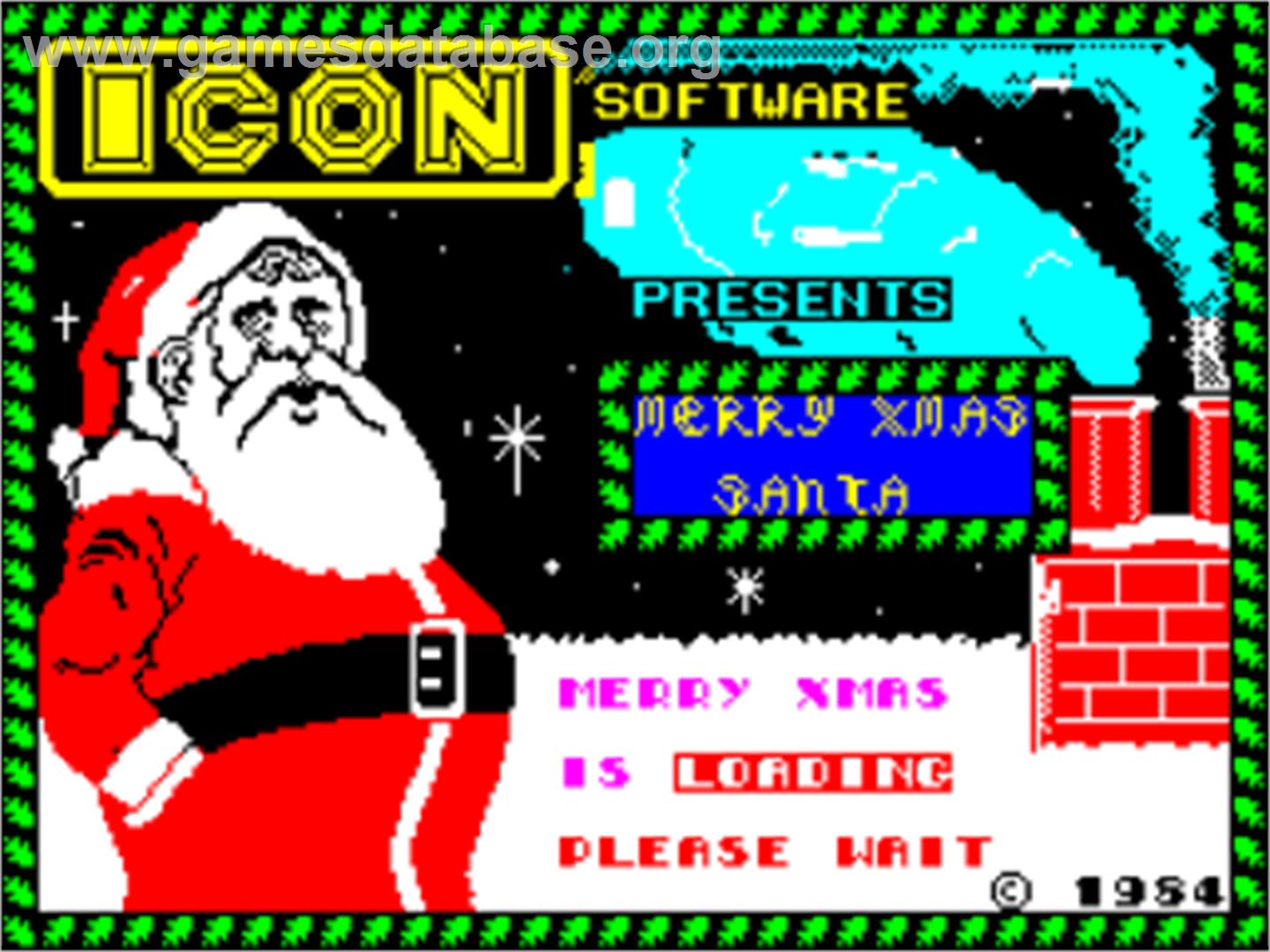 Merry Xmas Santa - Sinclair ZX Spectrum - Artwork - Title Screen