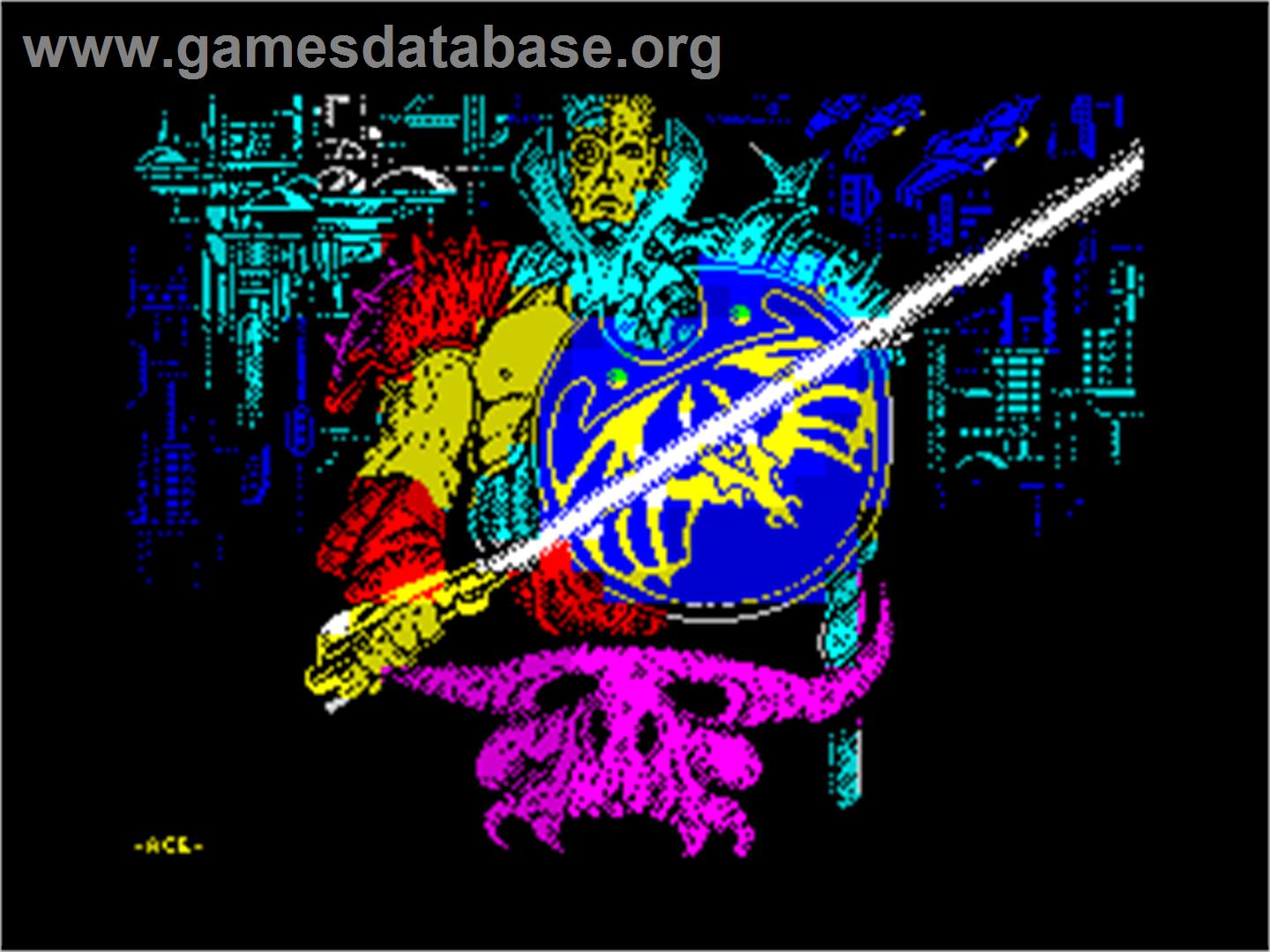 Metropolis (Topo Soft) - Sinclair ZX Spectrum - Artwork - Title Screen