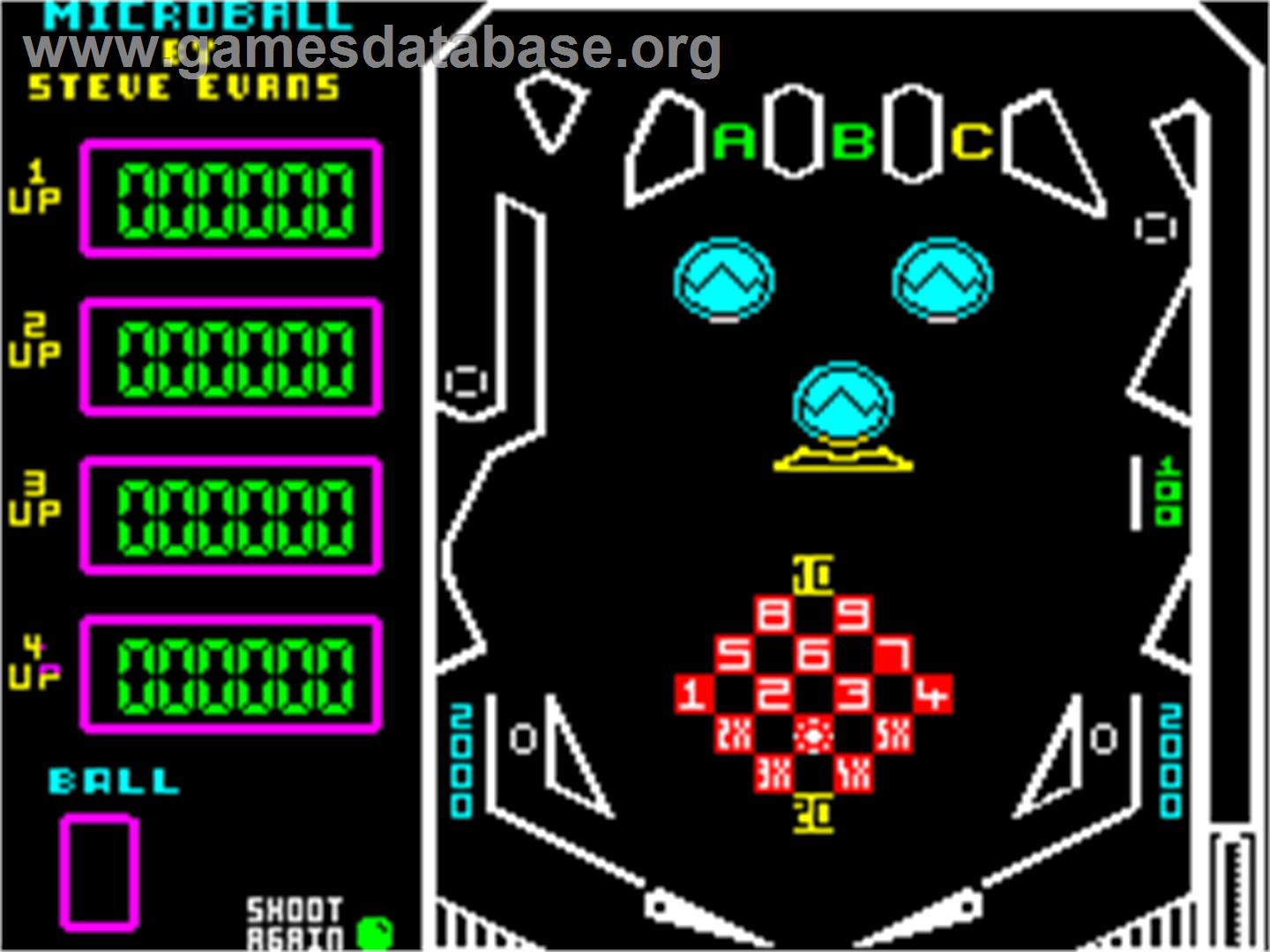 Microball - Sinclair ZX Spectrum - Artwork - Title Screen