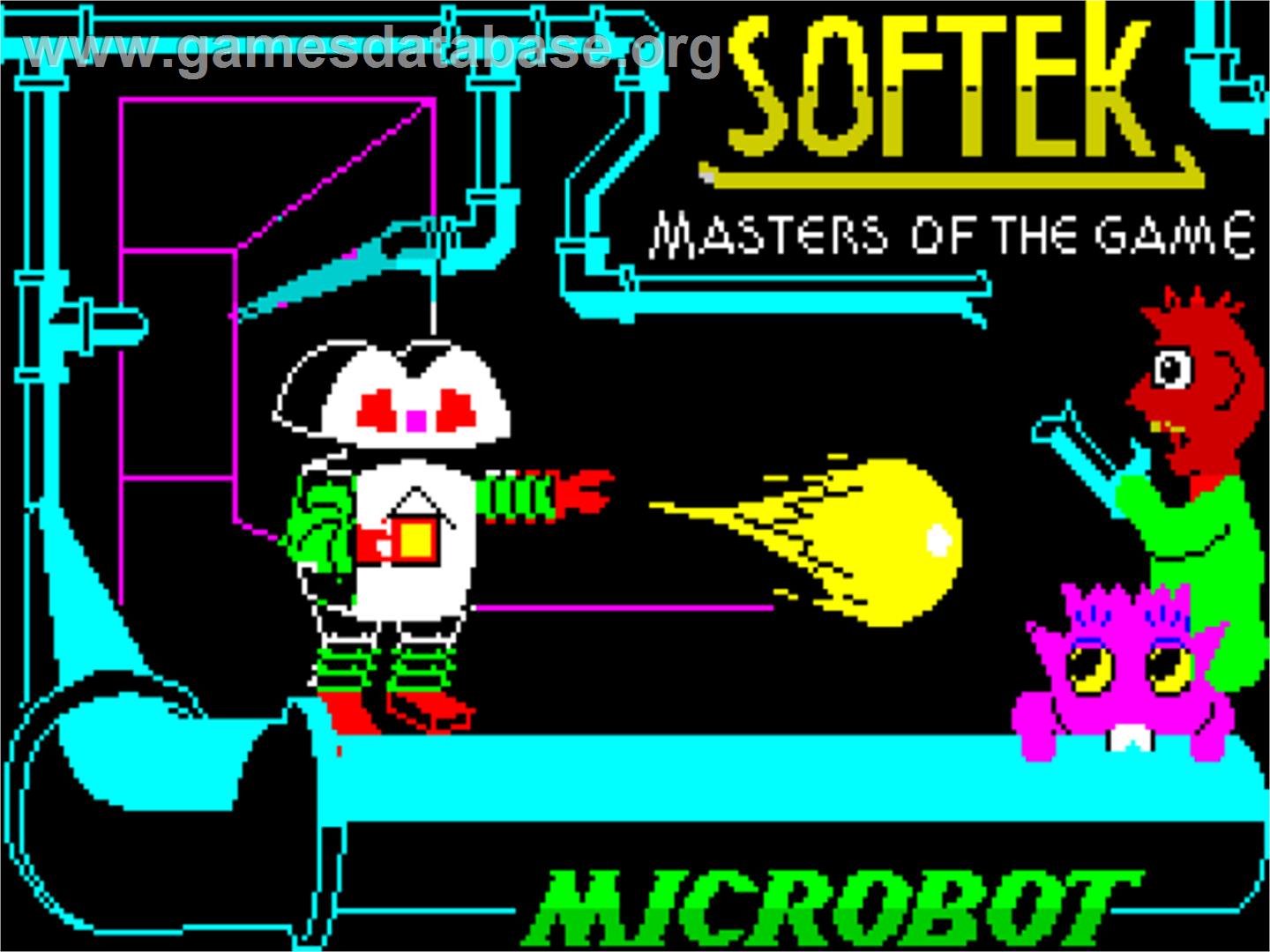 Microbot - Sinclair ZX Spectrum - Artwork - Title Screen