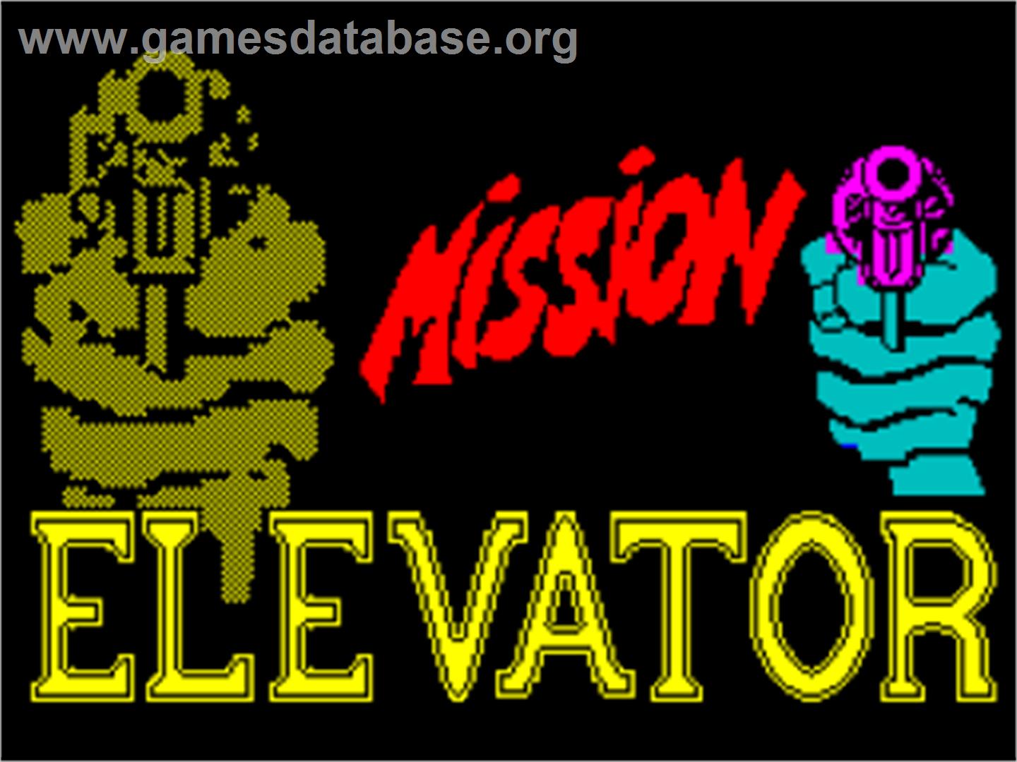 Mission Elevator - Sinclair ZX Spectrum - Artwork - Title Screen
