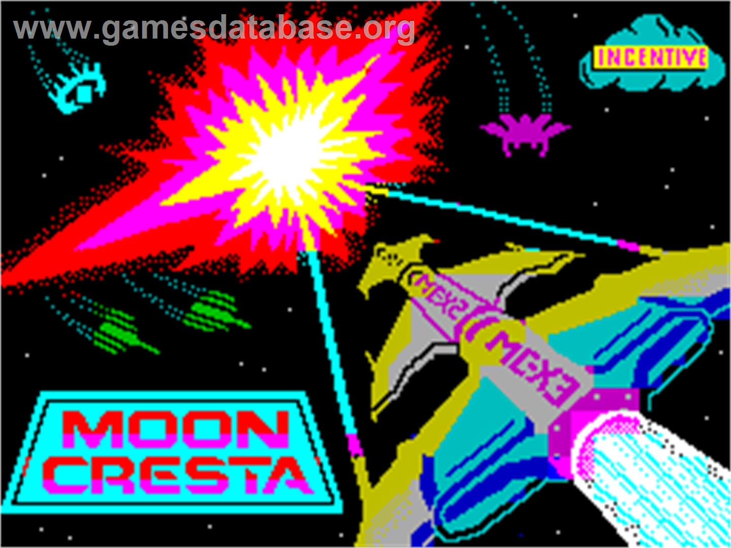 Moon Cresta - Sinclair ZX Spectrum - Artwork - Title Screen