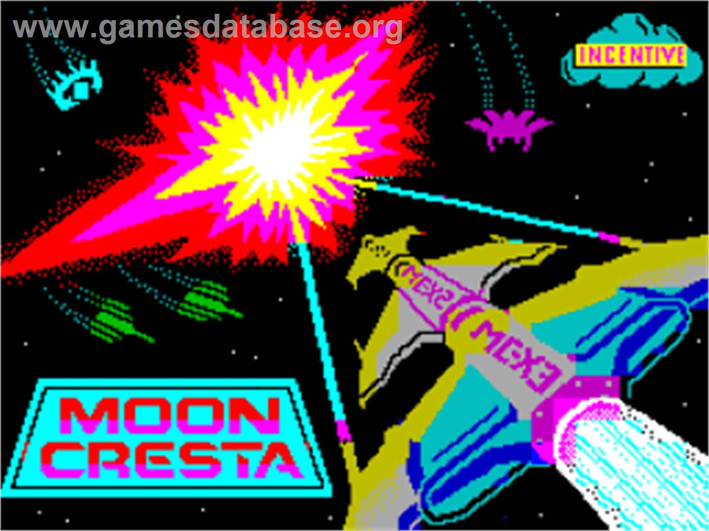 Moon Cresta - Sinclair ZX Spectrum - Artwork - Title Screen