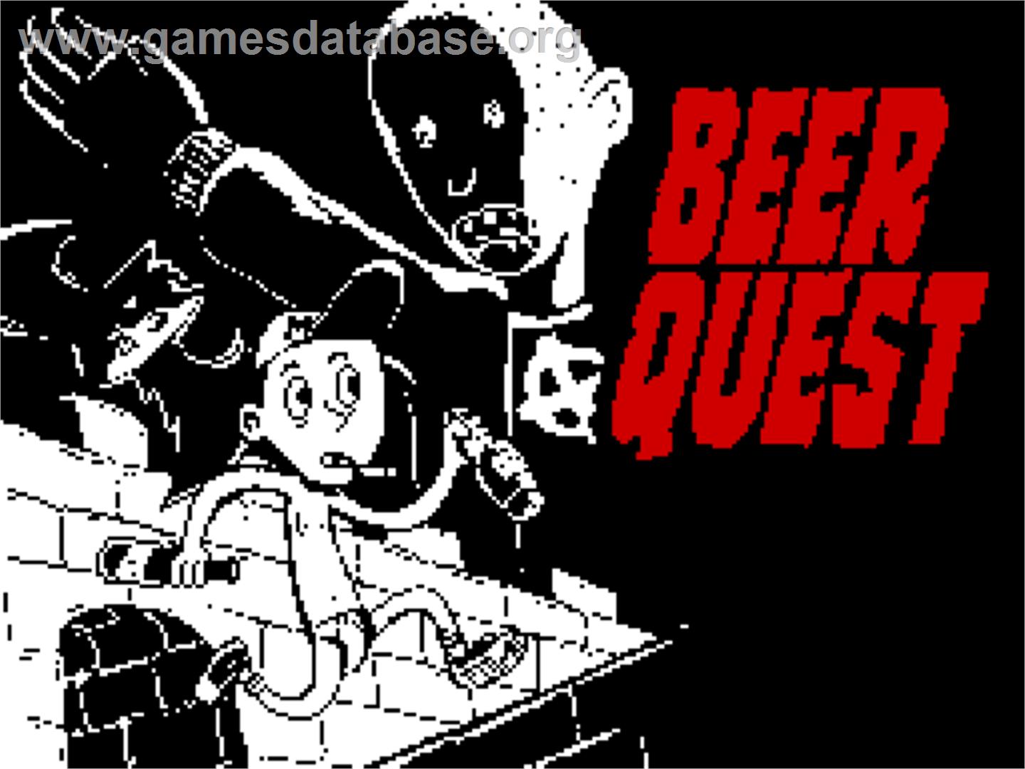 Mowy Adventures - Beer Quest - Sinclair ZX Spectrum - Artwork - Title Screen