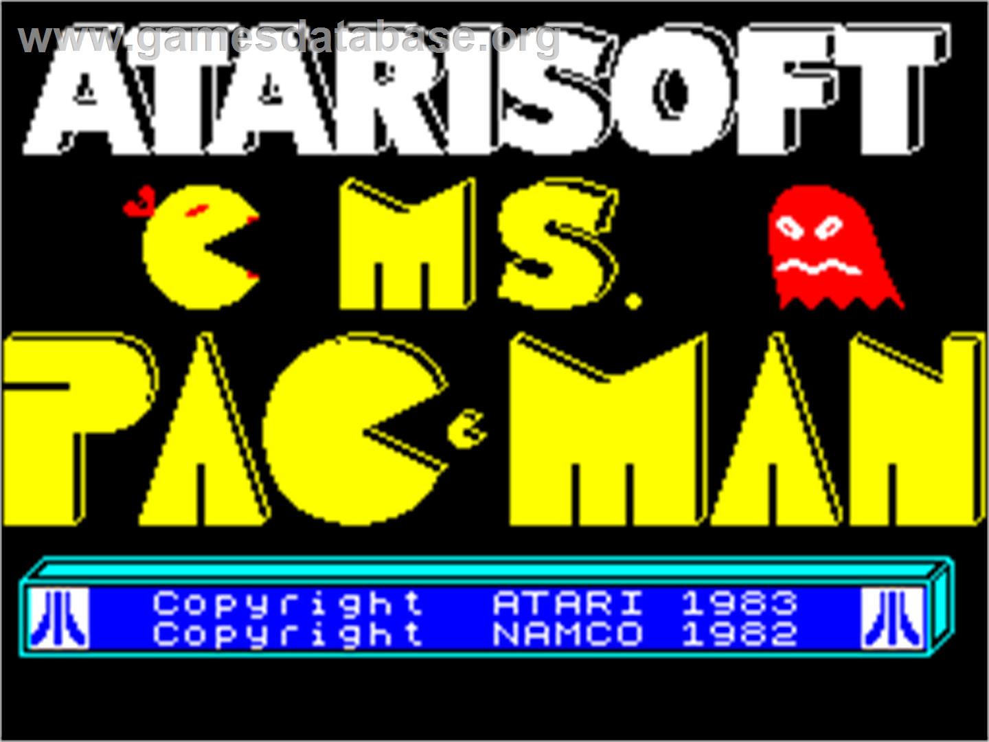 Ms. Pac-Man - Sinclair ZX Spectrum - Artwork - Title Screen
