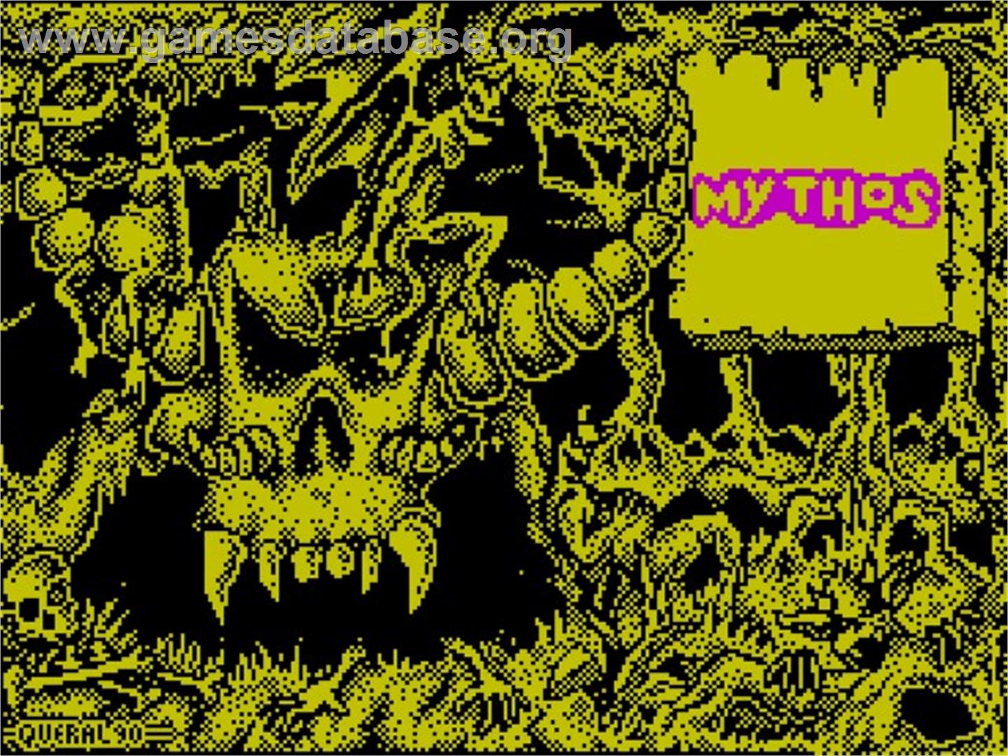 Mythos - Sinclair ZX Spectrum - Artwork - Title Screen