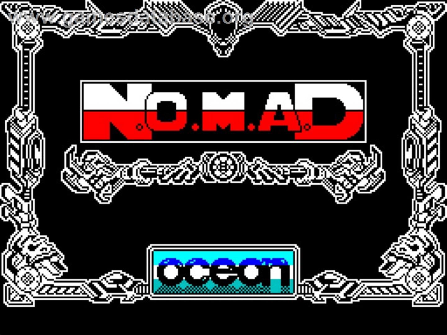 N.O.M.A.D - Sinclair ZX Spectrum - Artwork - Title Screen