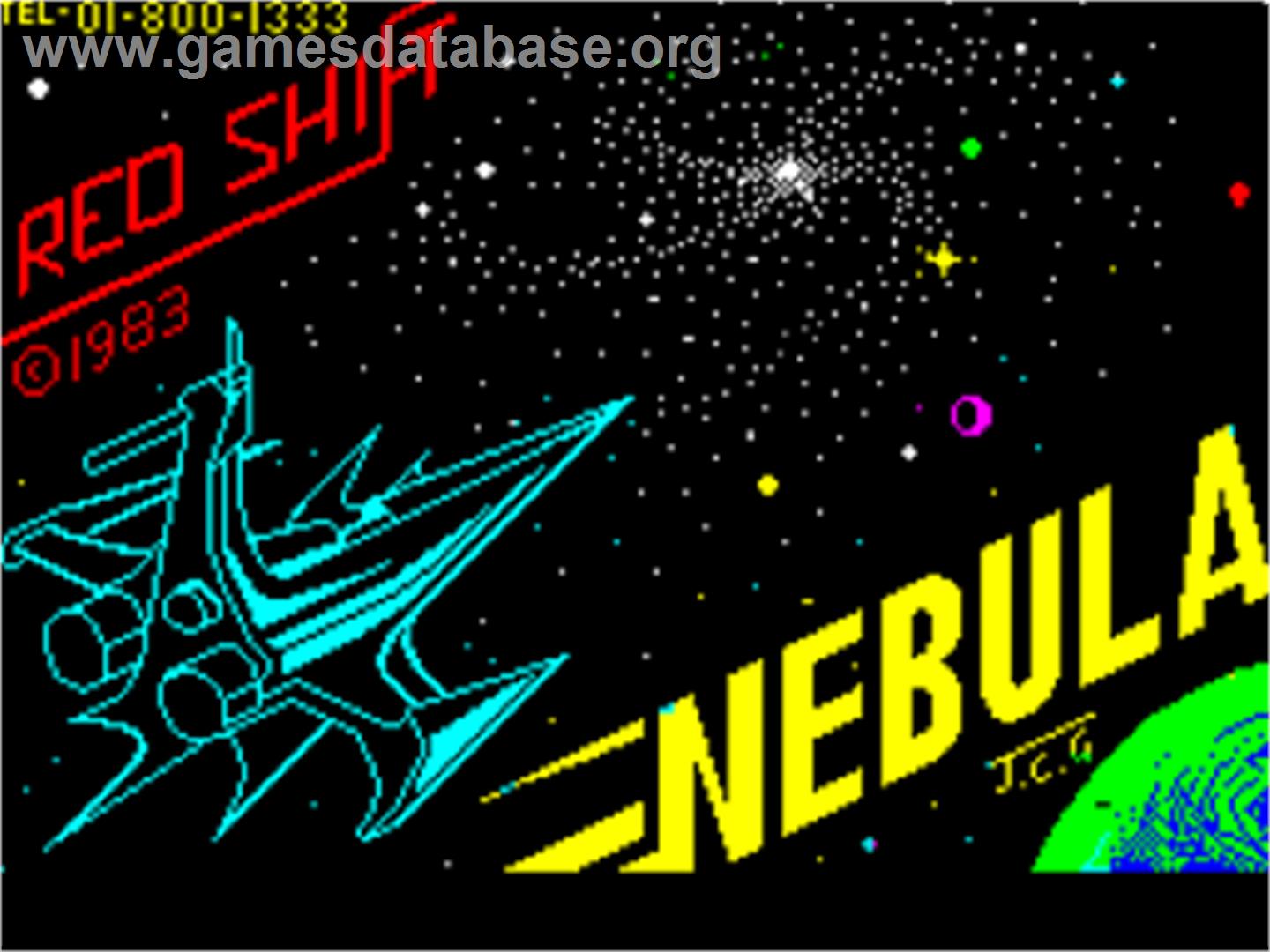Nebula - Sinclair ZX Spectrum - Artwork - Title Screen
