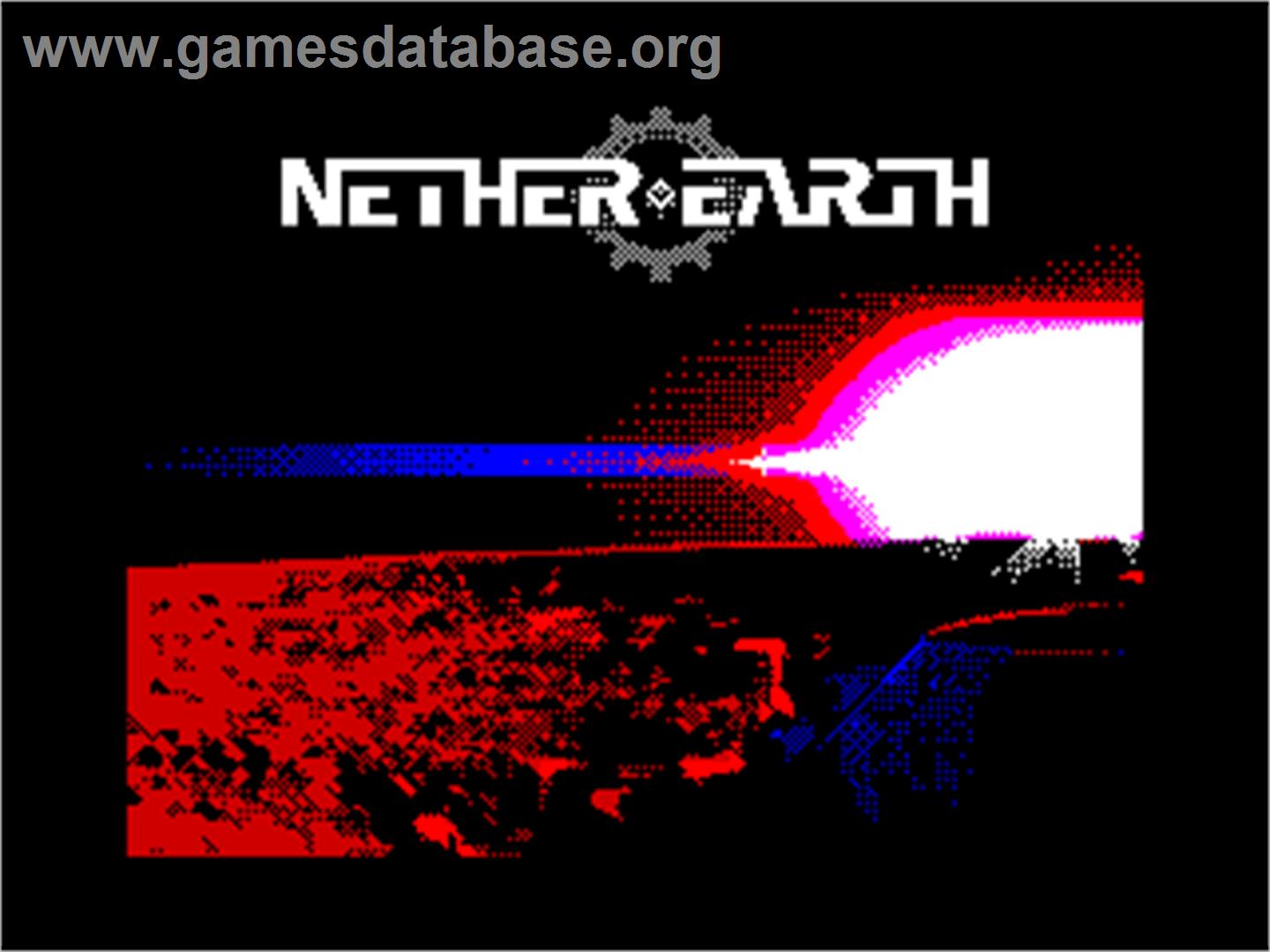 Nether Earth - Sinclair ZX Spectrum - Artwork - Title Screen