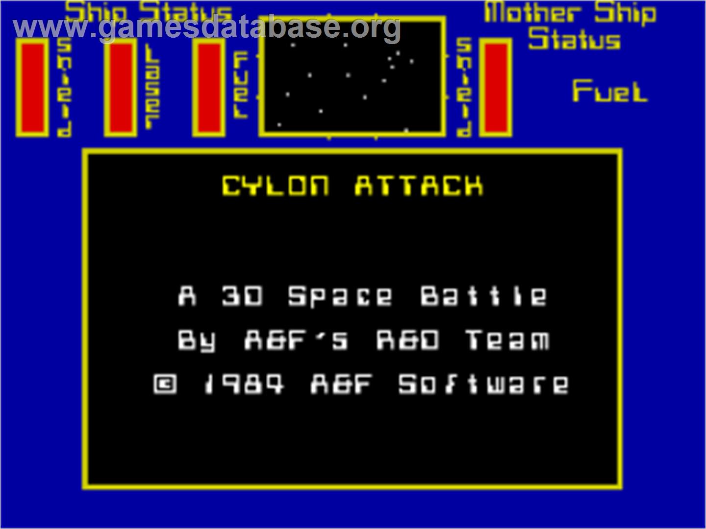 New Cylon Attack - Sinclair ZX Spectrum - Artwork - Title Screen