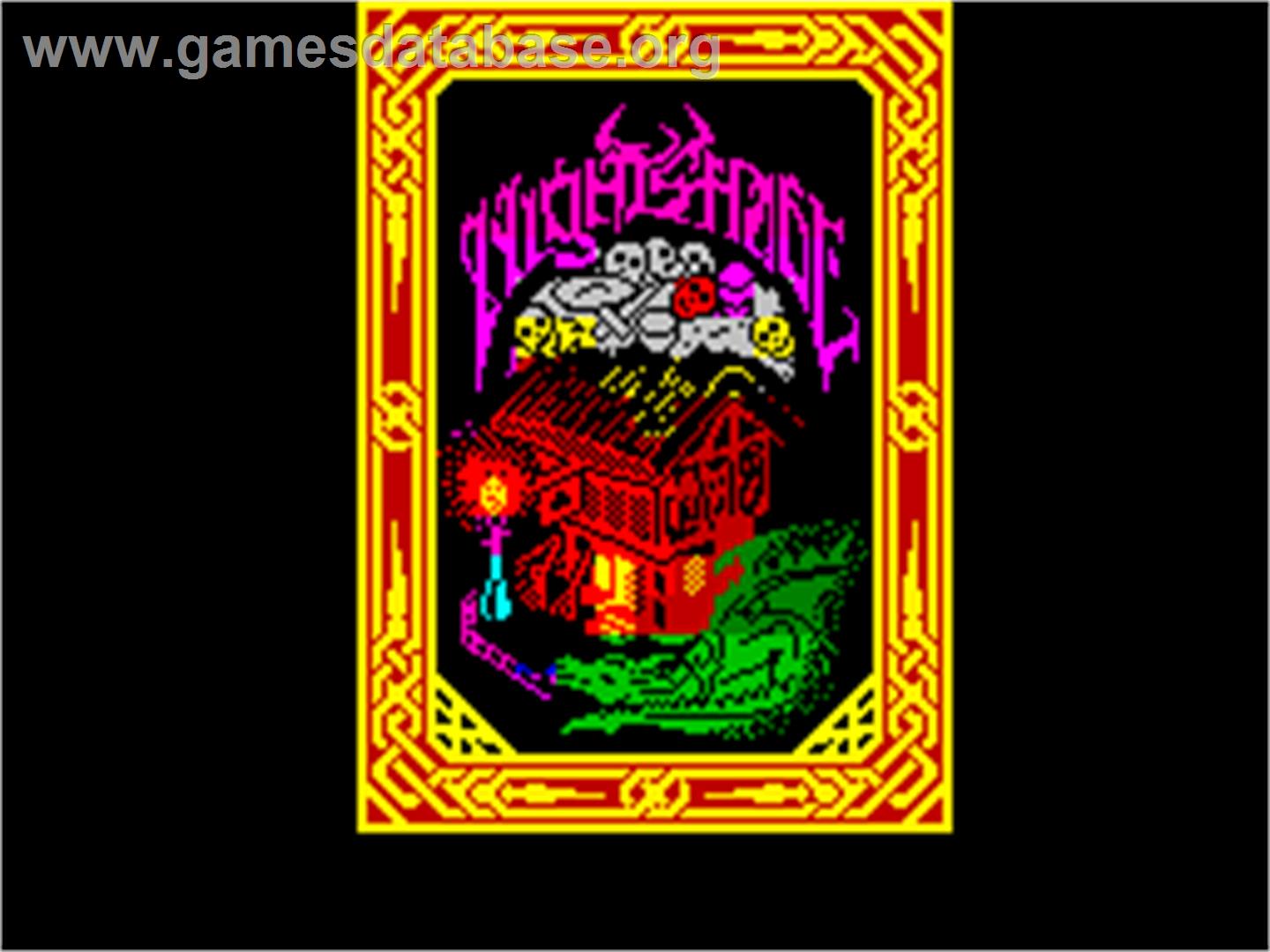 Nightshade - Sinclair ZX Spectrum - Artwork - Title Screen