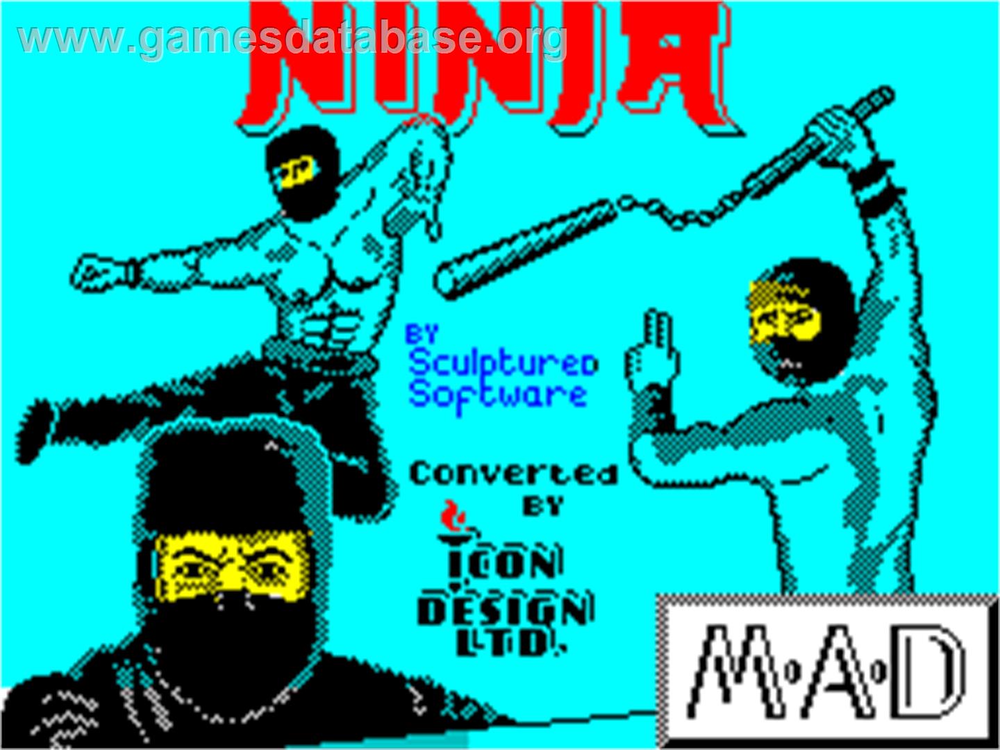 Ninja - Sinclair ZX Spectrum - Artwork - Title Screen