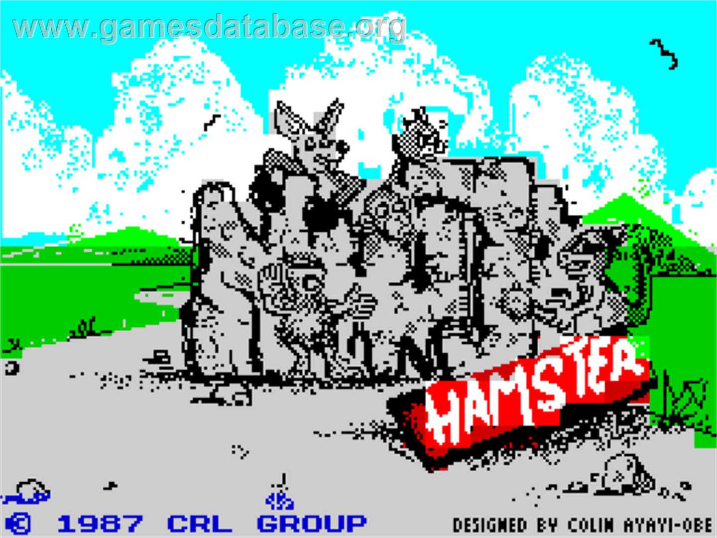 Ninja Hamster - Sinclair ZX Spectrum - Artwork - Title Screen