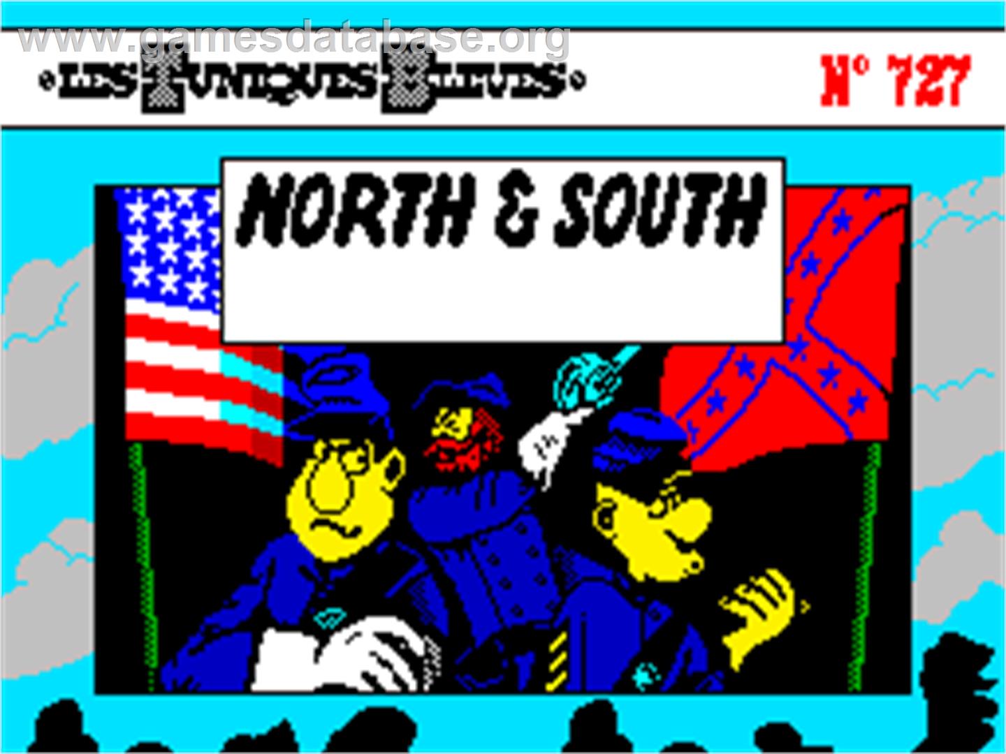 North & South - Sinclair ZX Spectrum - Artwork - Title Screen
