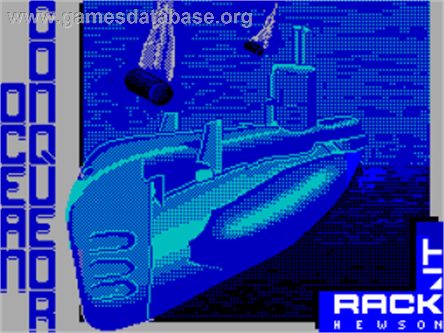 Ocean Conqueror - Sinclair ZX Spectrum - Artwork - Title Screen