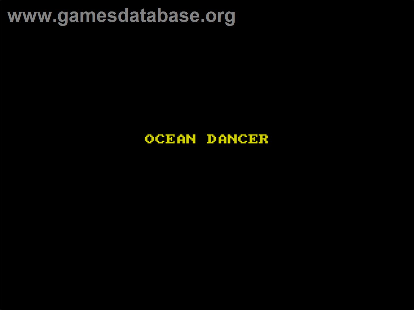 Ocean Dancer - Sinclair ZX Spectrum - Artwork - Title Screen