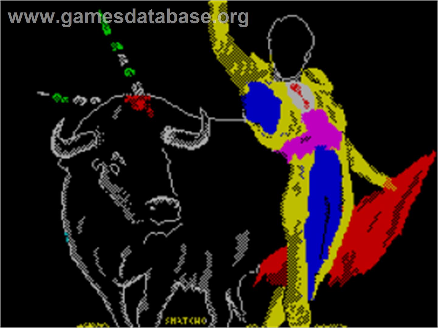 Olé, Toro - Sinclair ZX Spectrum - Artwork - Title Screen