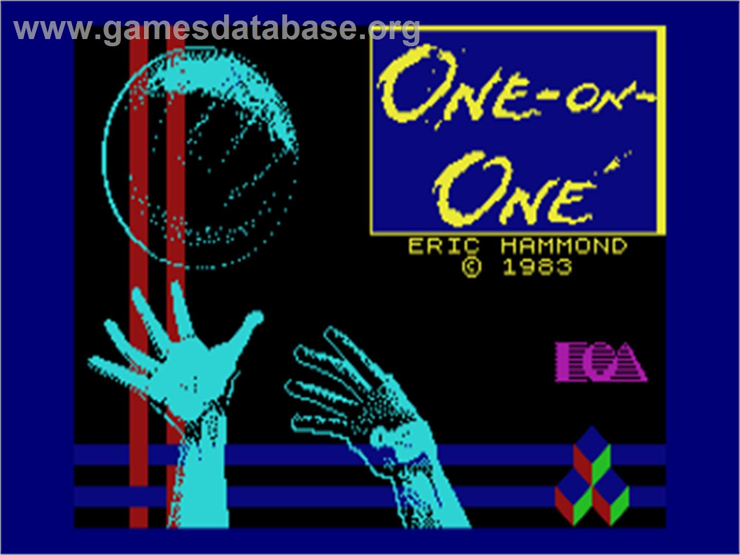 One-on-One - Sinclair ZX Spectrum - Artwork - Title Screen