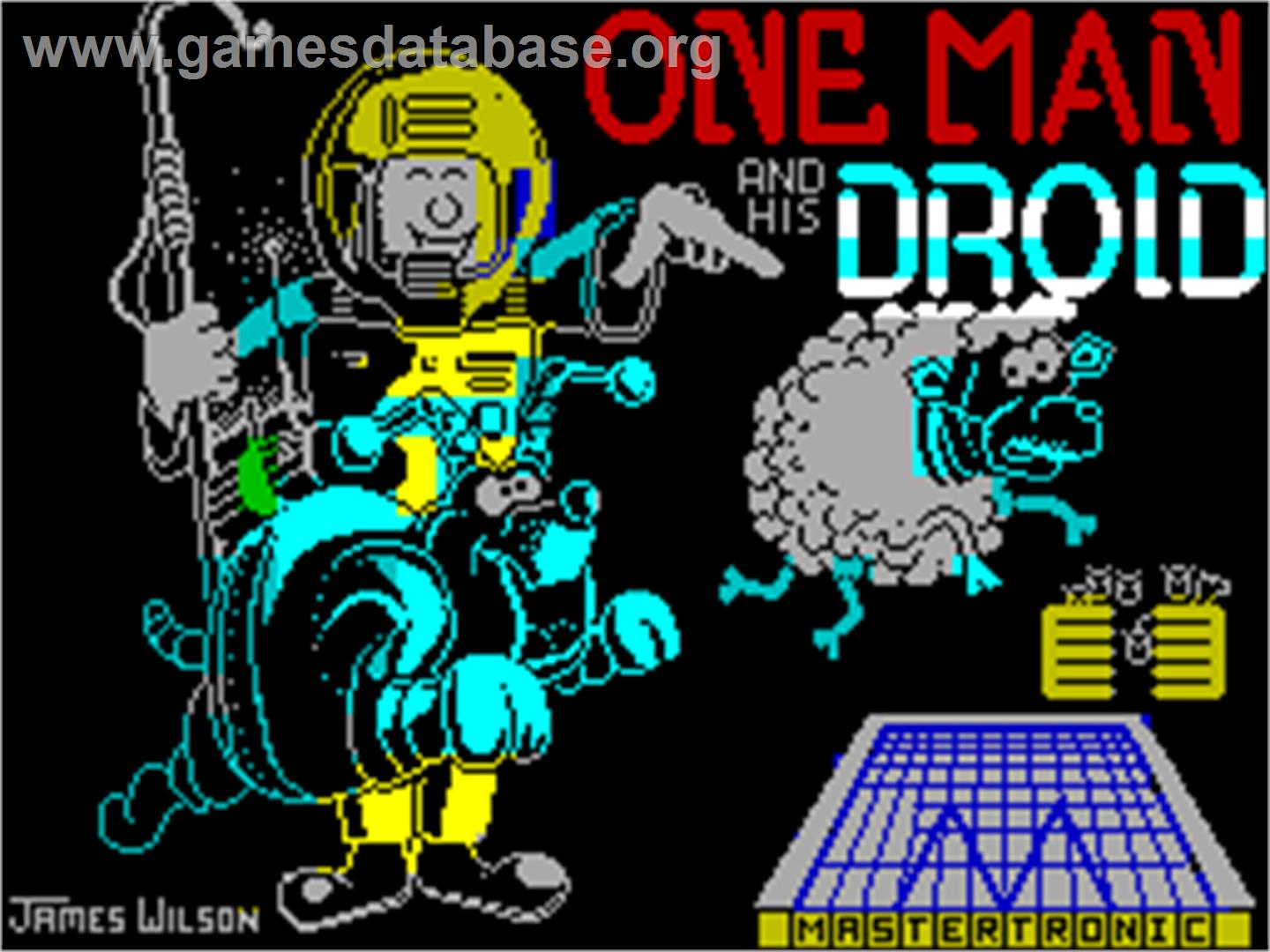 One Man and His Droid - Sinclair ZX Spectrum - Artwork - Title Screen