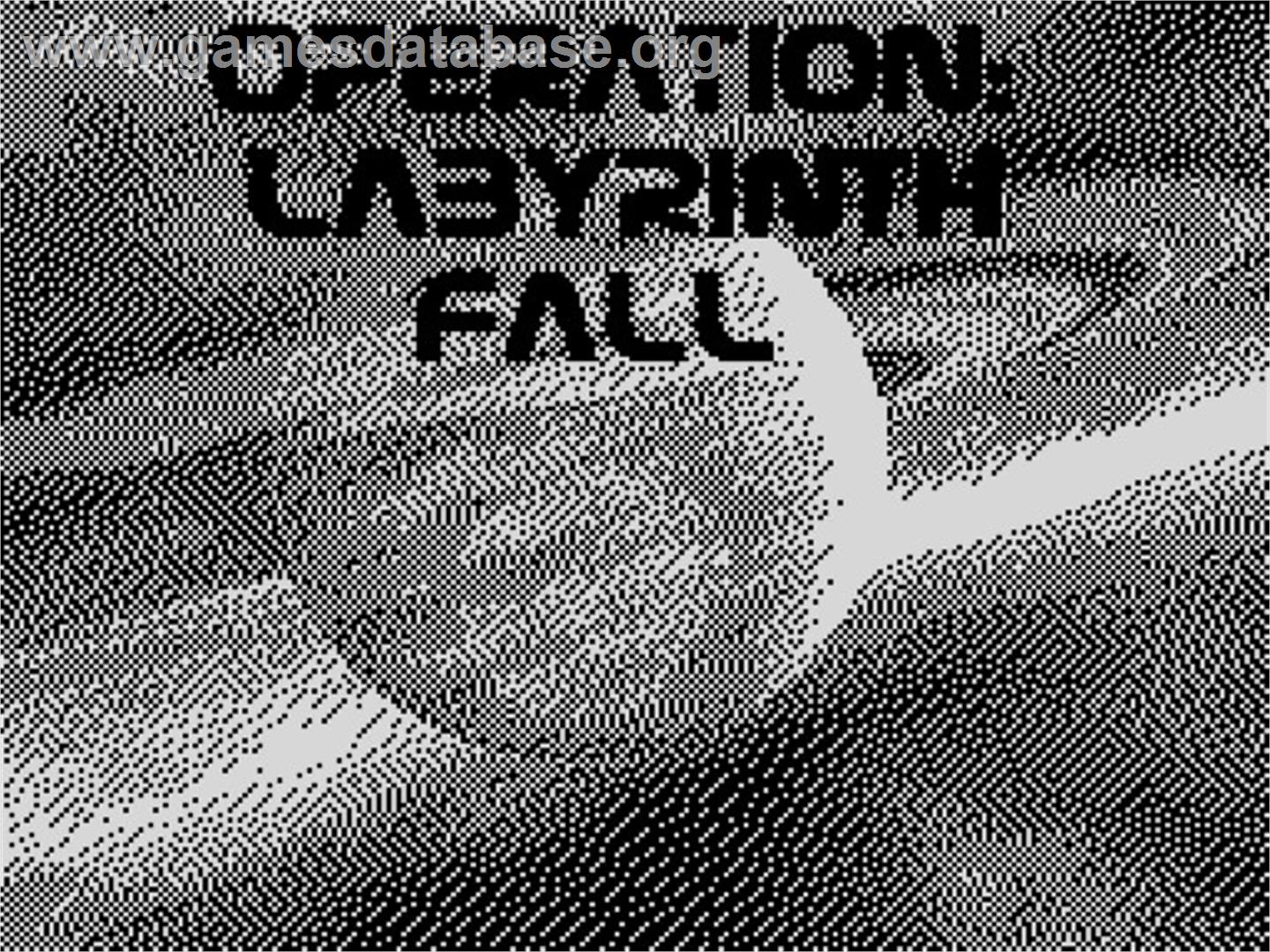 Operation - Labyrinth Fall - Sinclair ZX Spectrum - Artwork - Title Screen